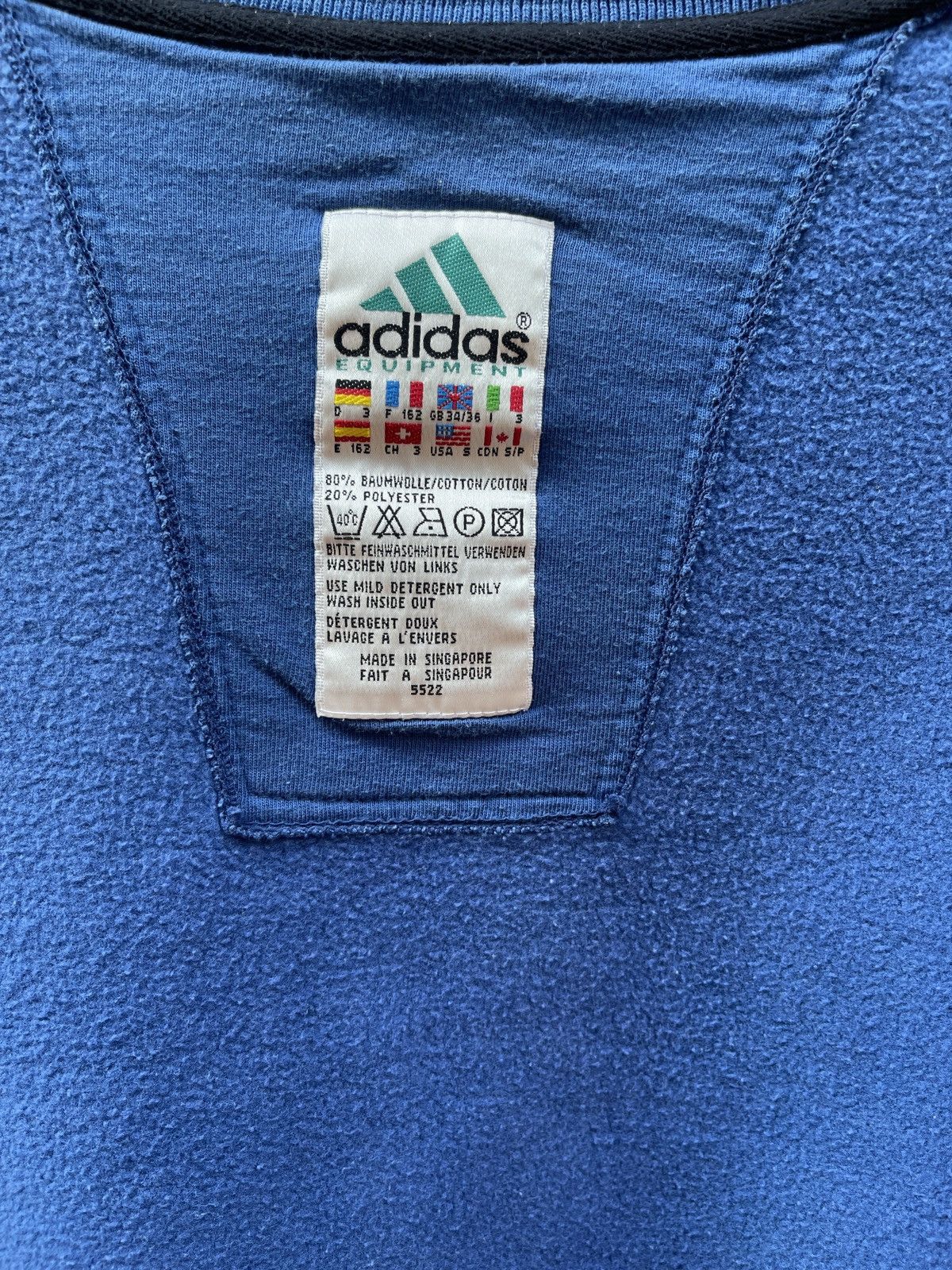 Adidas Adidas Equipment Blue Faded Vintage | Rare Look. Size US S / EU 44-46 / 1 - 5 Thumbnail