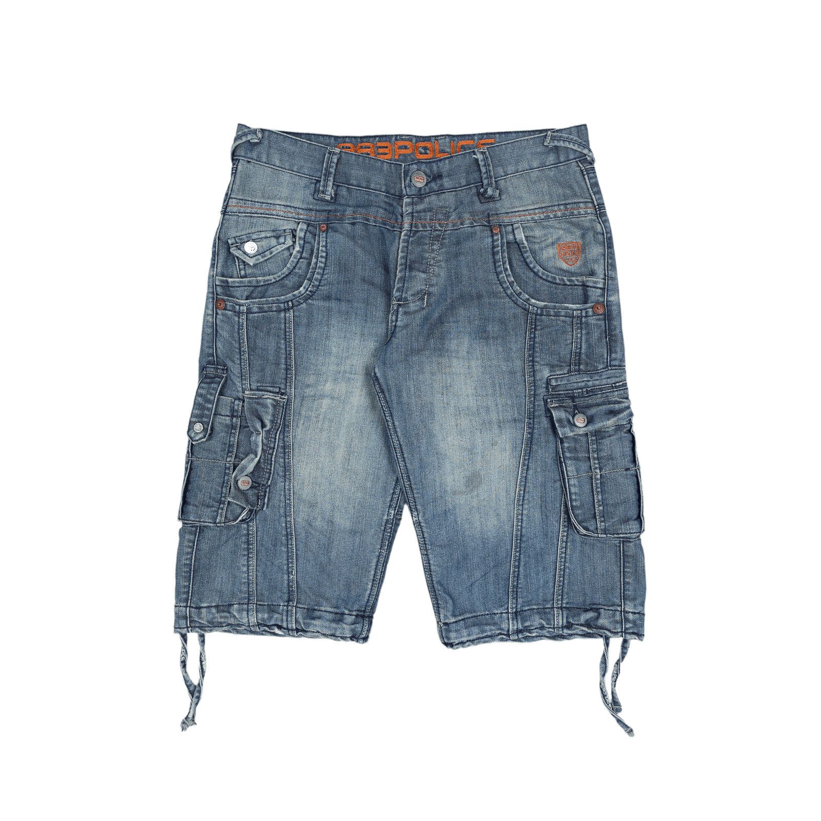 Hysteric Glamour × If Six Was Nine × Le Grande Bleu (L.G.B.) 💎Vintage Rare 883 Polce Distressed Japan Denim Jorts Shorts Size US 32 / EU 48 - 1 Thumbnail