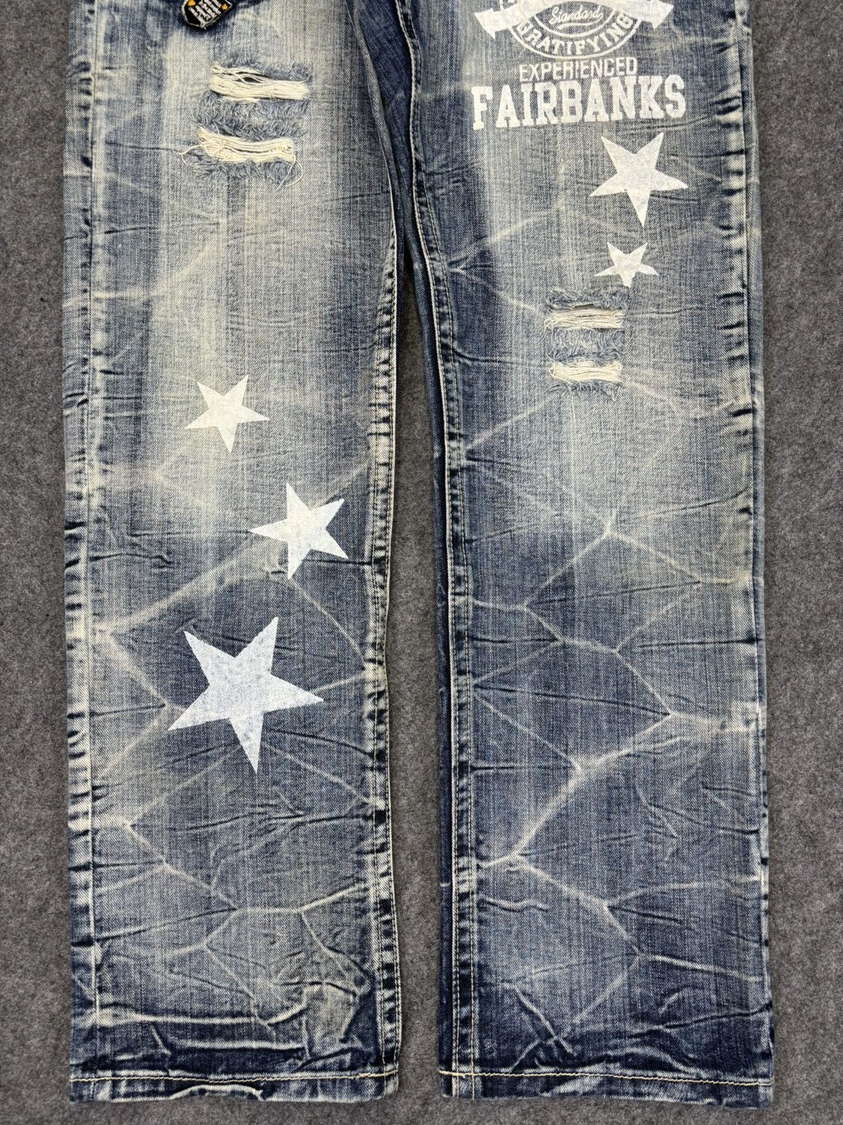 Seditionaries Very Rare Balism Crazy Wash Distressed Denim F696 Size US 32 / EU 48 - 4 Thumbnail
