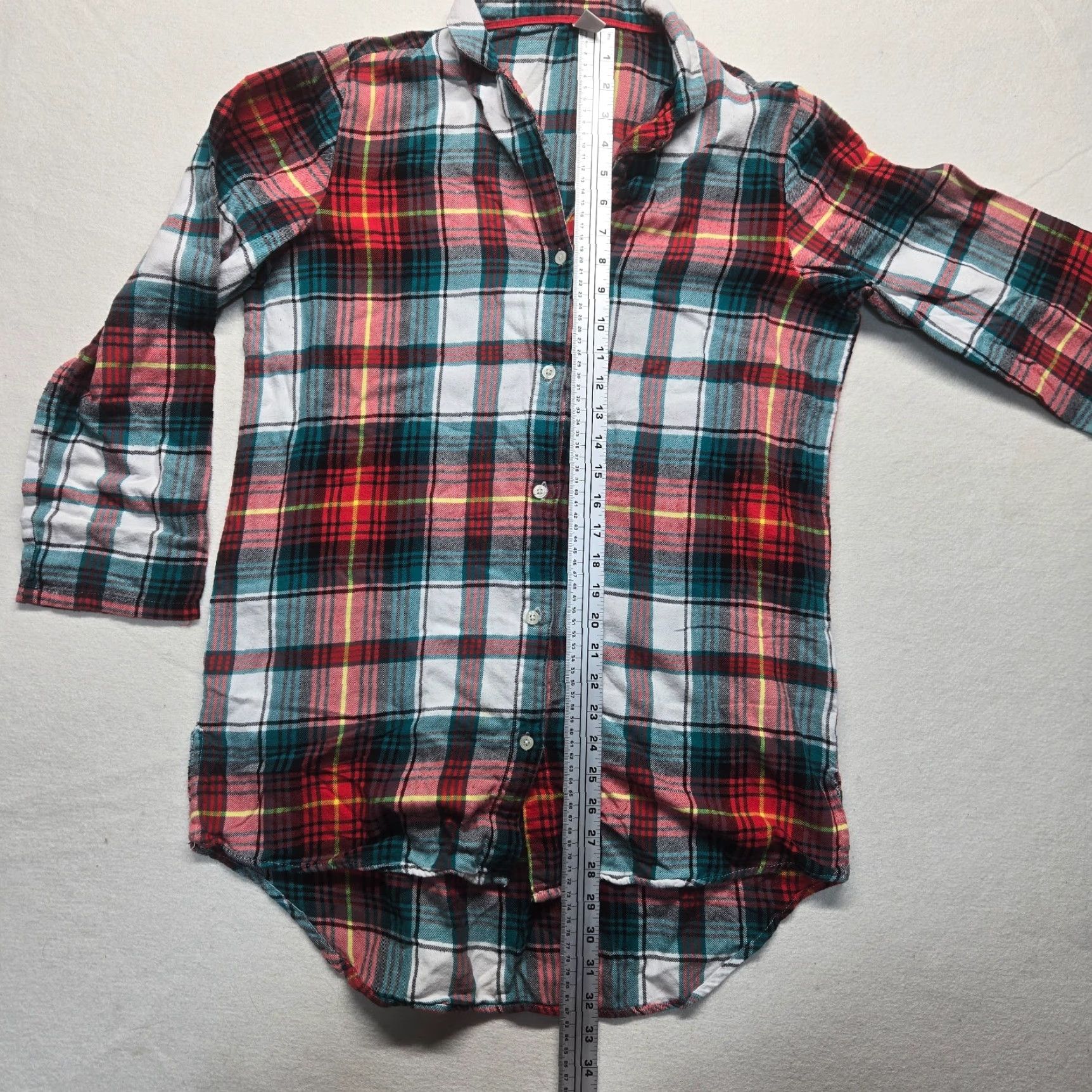 Old Navy Old Navy Shirt Button-Up Shirt Womens M Adult Multicolor Red White Check Vinyl? Size M / US 6-8 / IT 42-44 - 6 Thumbnail
