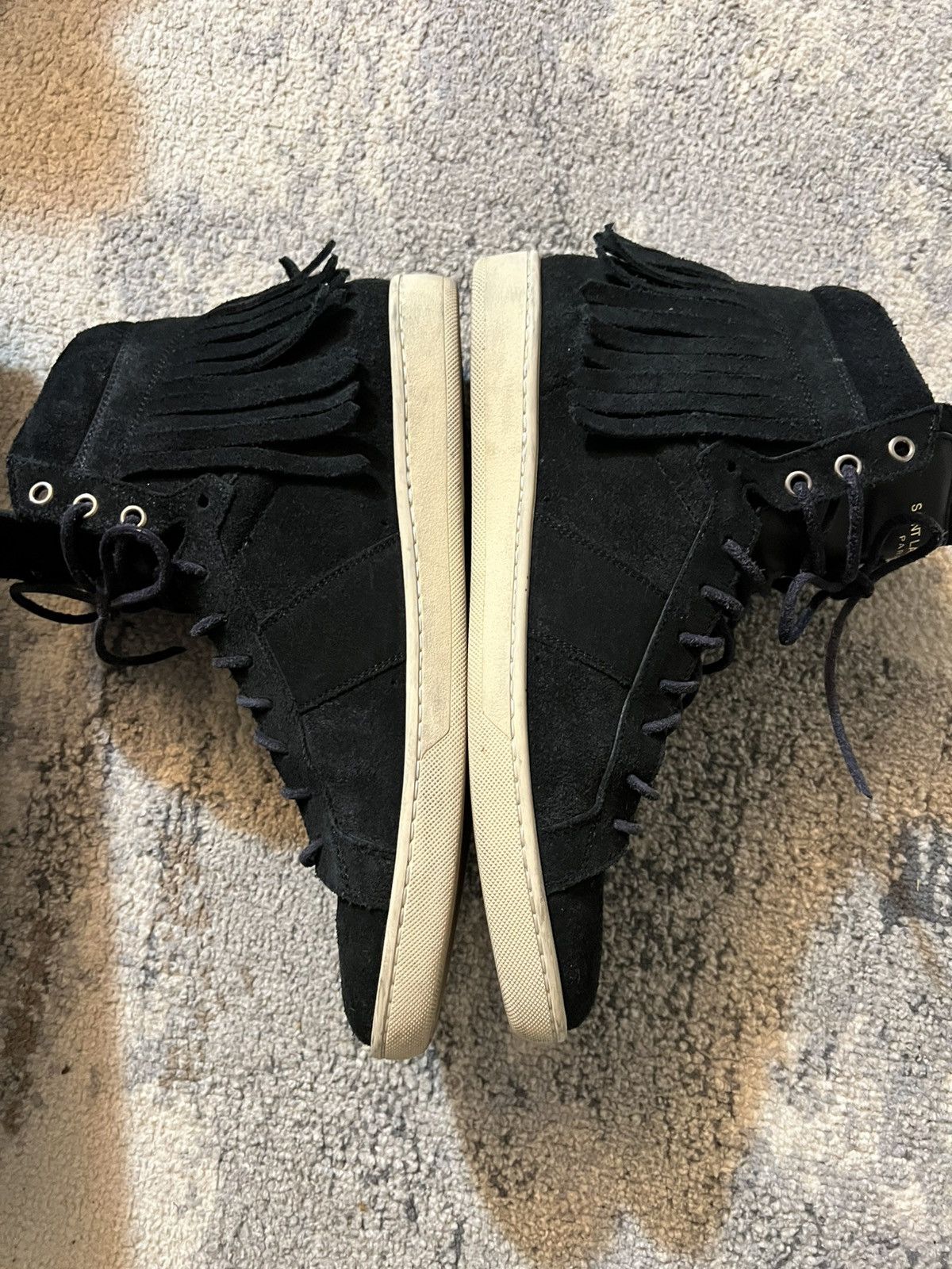 Hedi Slimane Saint Laurent Fringe Sneaker