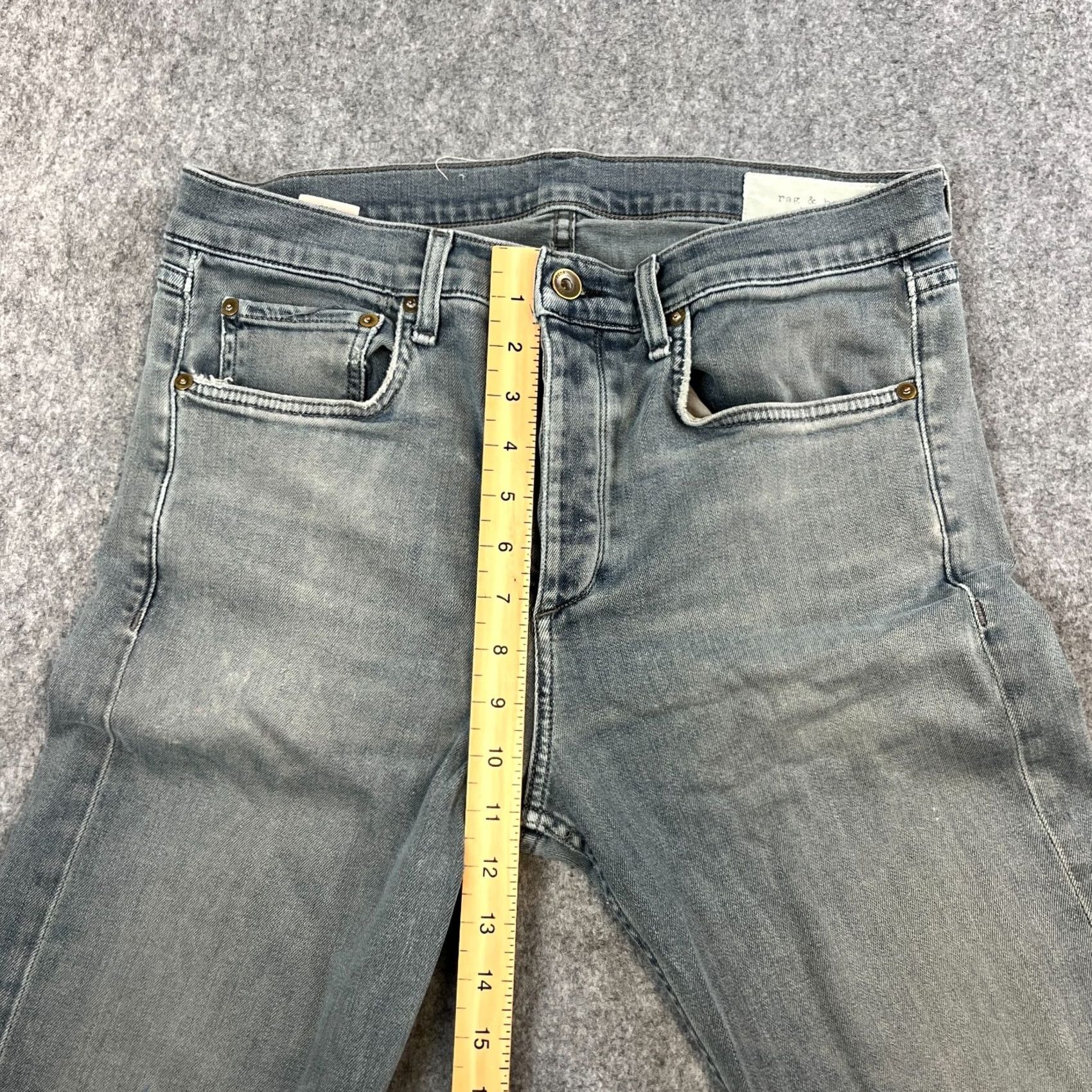 Rag & Bone rag & bone Jeans Slim Skinny 32 34 Grey USA Mens 5-Pocket Denim Cotton Modern Comfort Slim Fit Vintage: No Size US 32 / EU 48 - 5 Thumbnail