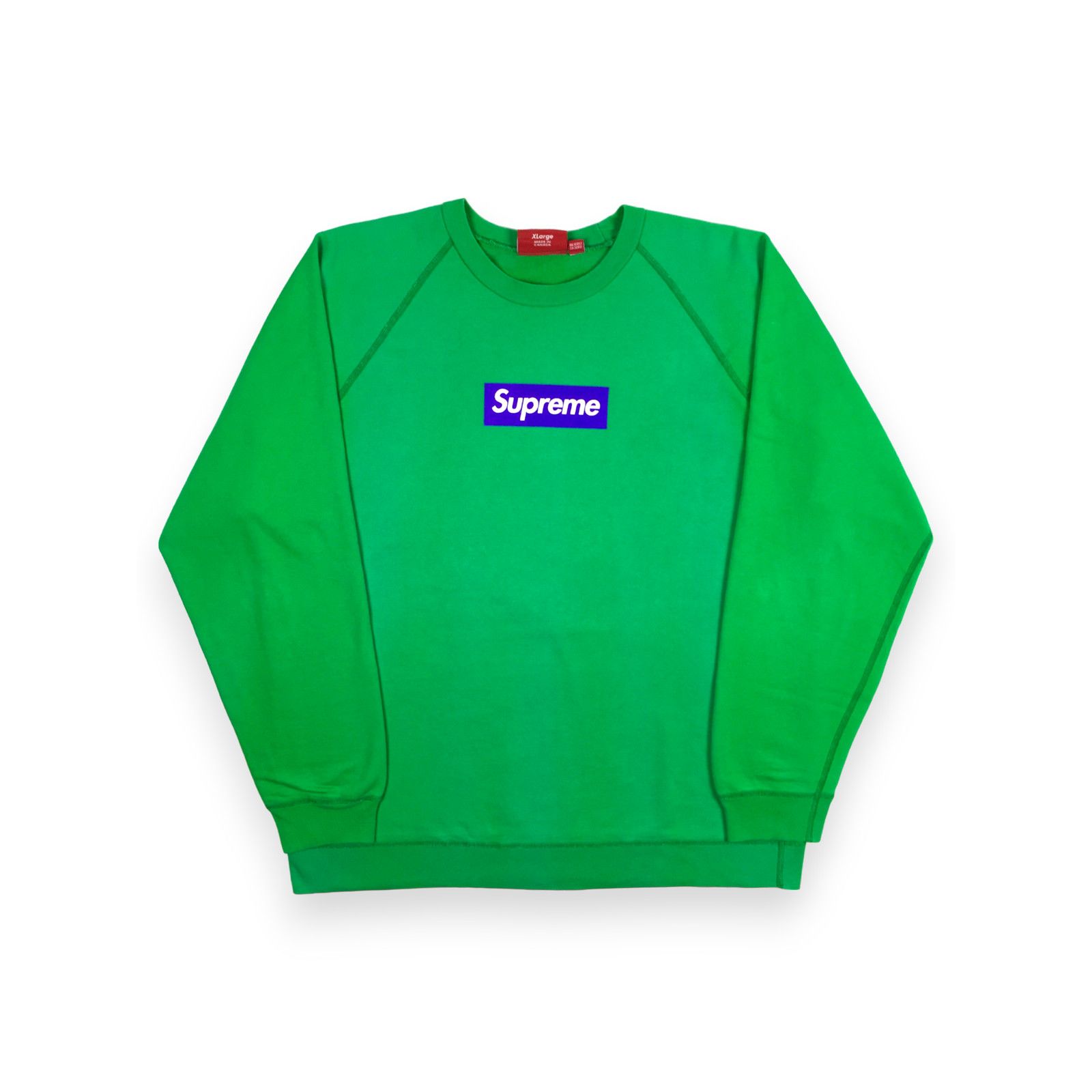 Supreme 2024 Supreme Bouclé Small Box Sweater 'Bright Lime' | Grailed