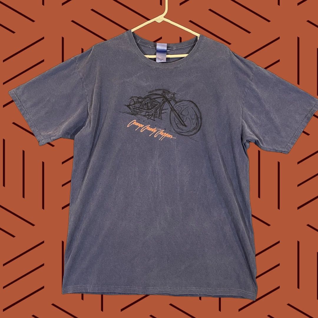 Vintage Orange County Choppers Shirt Mens XL Blue Motorcycle Graphic Tee Y2K Size US XL / EU 56 / 4 - 1 Thumbnail