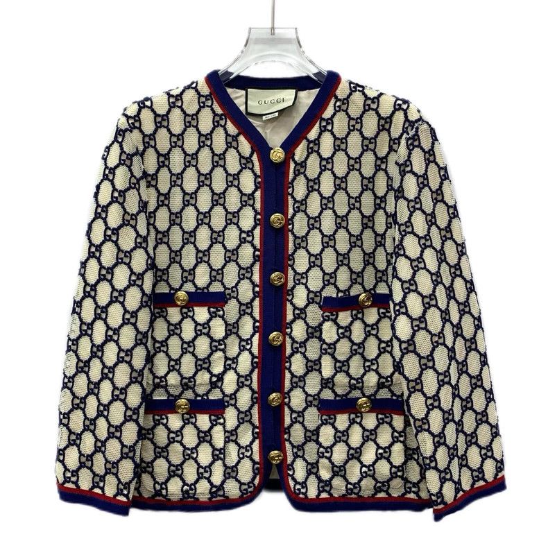 Gucci gucci color-block logo jacquard long sleeve jacket-dmc Size US L / EU 52-54 / 3 - 1 Thumbnail