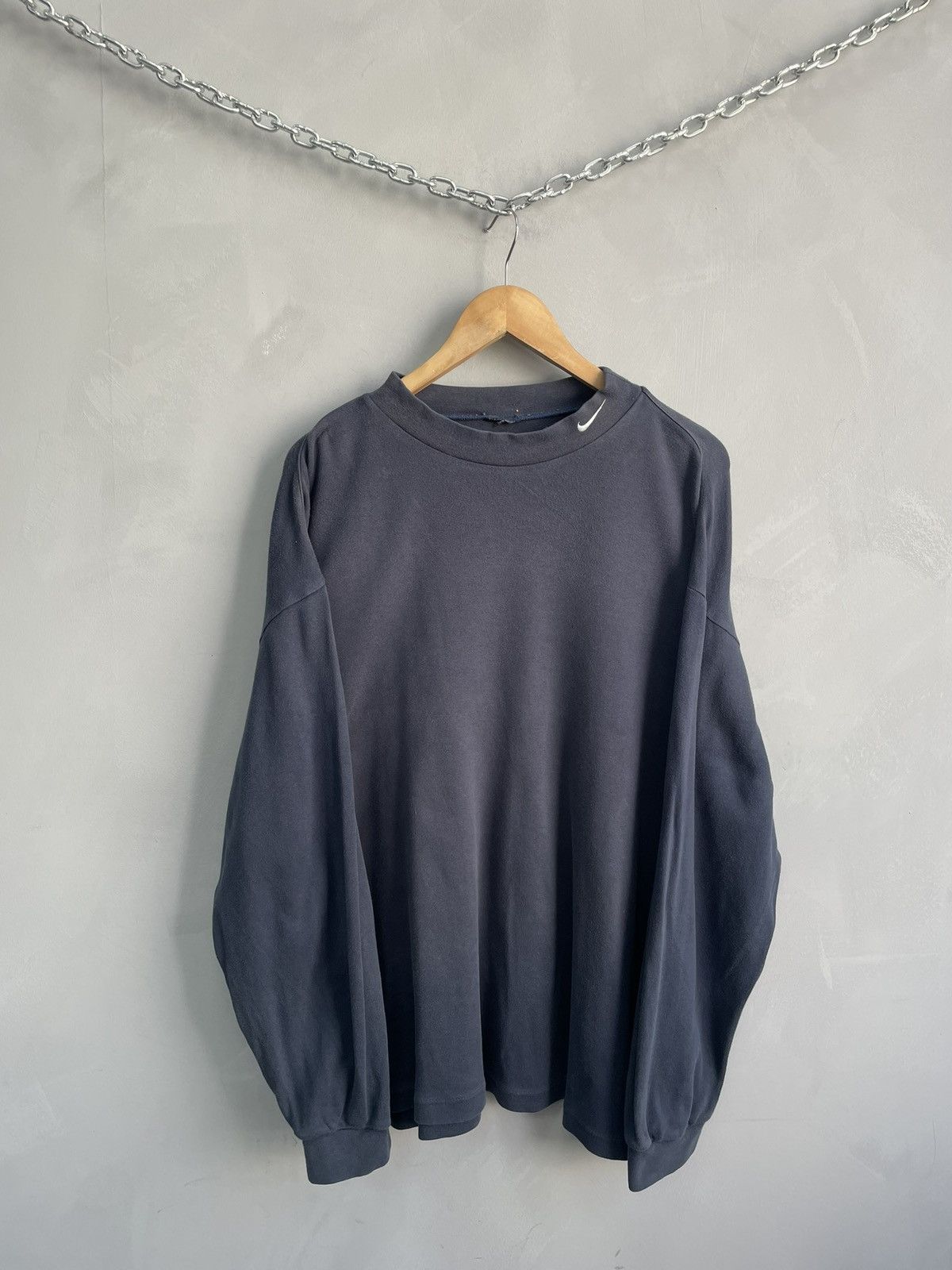 Nike Vintage retro nike y2k turtleneck cotton longsleeve hype Size US L / EU 52-54 / 3 - 1 Thumbnail