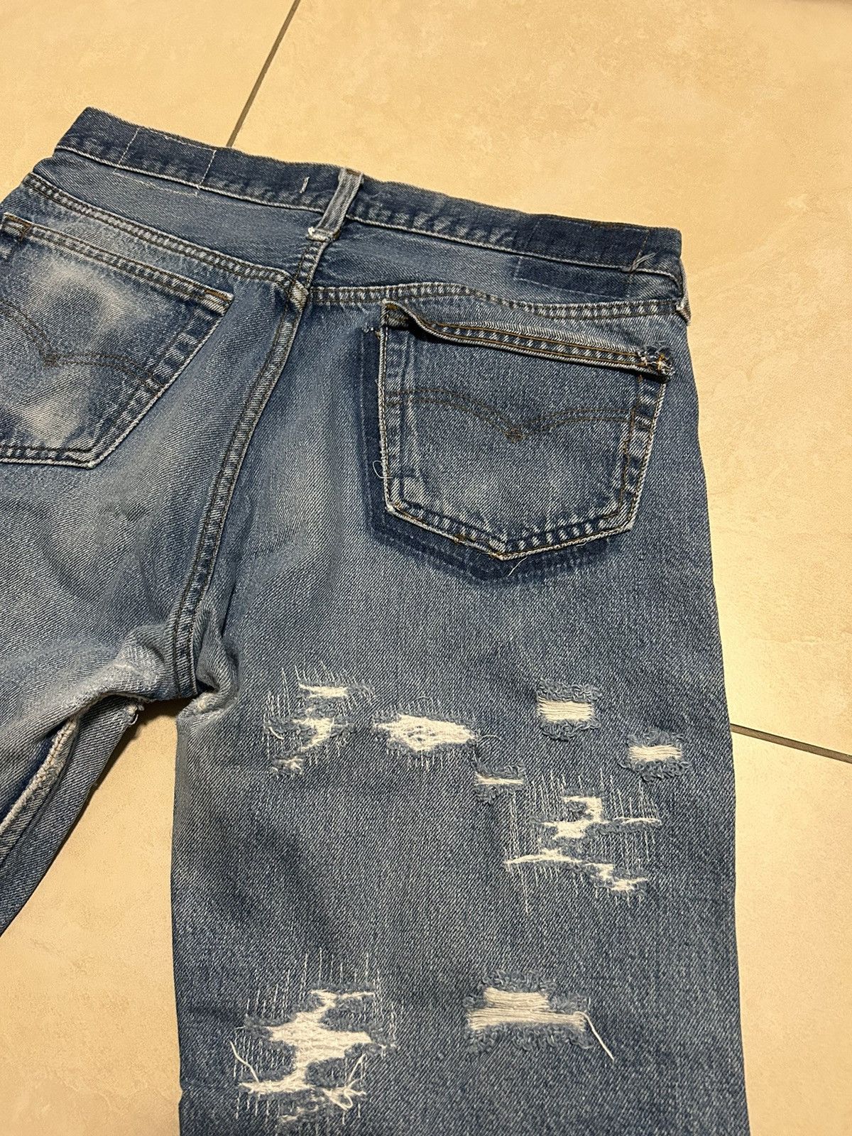 Levi's Vintage Reconstructed Levi's Denim Jeans Size US 32 / EU 48 - 5 Thumbnail