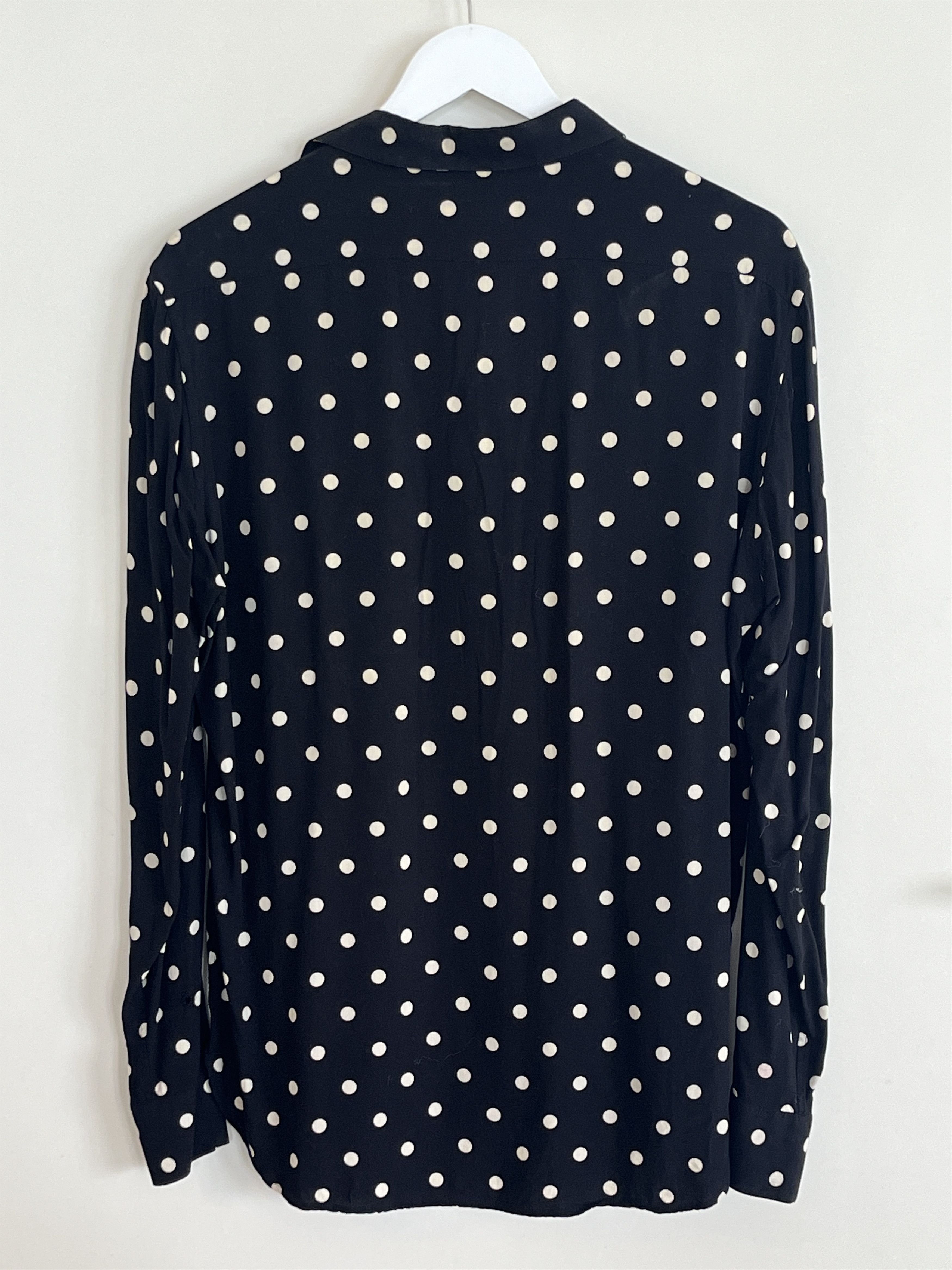 Saint Laurent Paris SS16 Silk Polka Dot Shirt Size US M / EU 48-50 / 2 - 2 Thumbnail