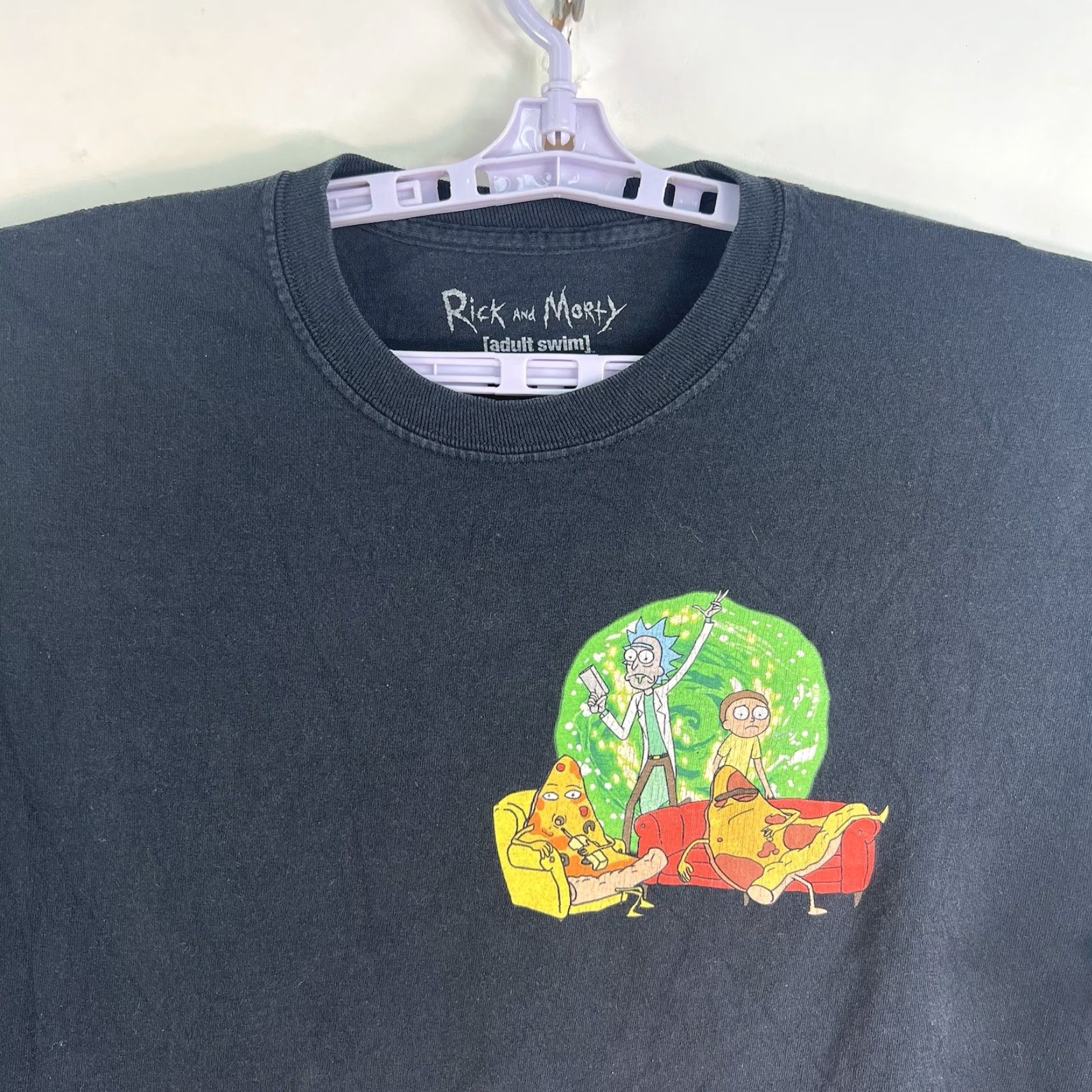 Swims Rick And Morty Graphic Adult Swim Shirt XL Black Long Sleeve Size US XL / EU 56 / 4 - 4 Thumbnail