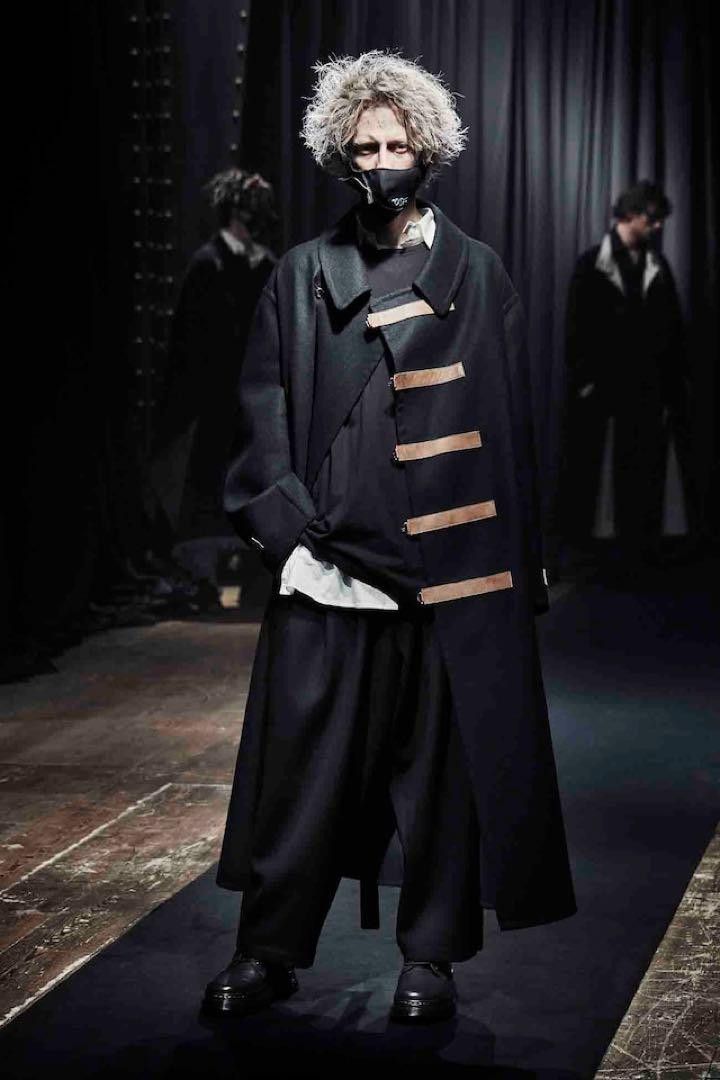 Image of Yohji Yamamoto Pour Homme 21Aw Overcoat in Black, Men's (Size Small)