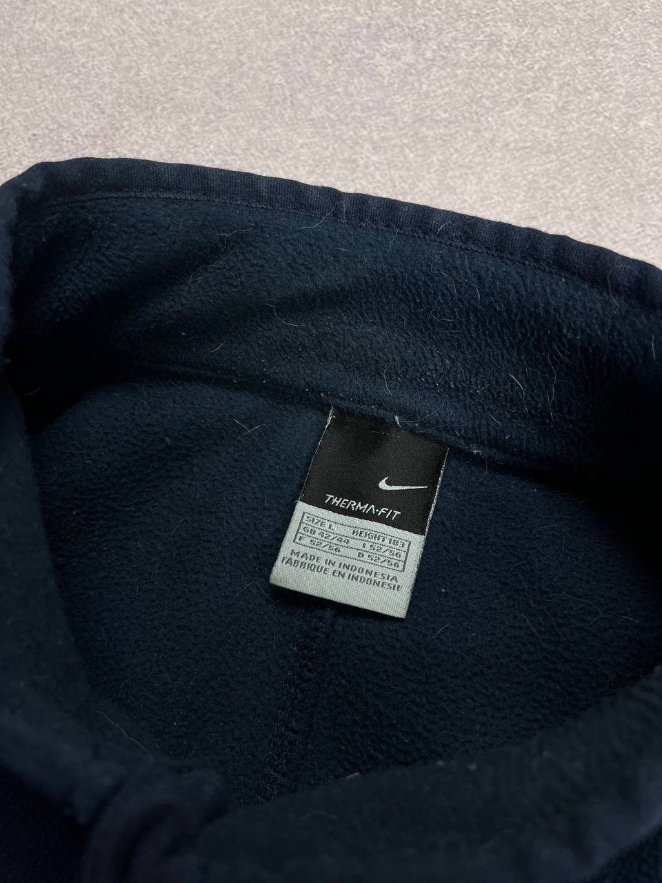 Nike × Vintage Vintage Nike Swoosh Retro Sherpa Fleece Zip Jacket Y2K L Size US L / EU 52-54 / 3 - 6 Thumbnail