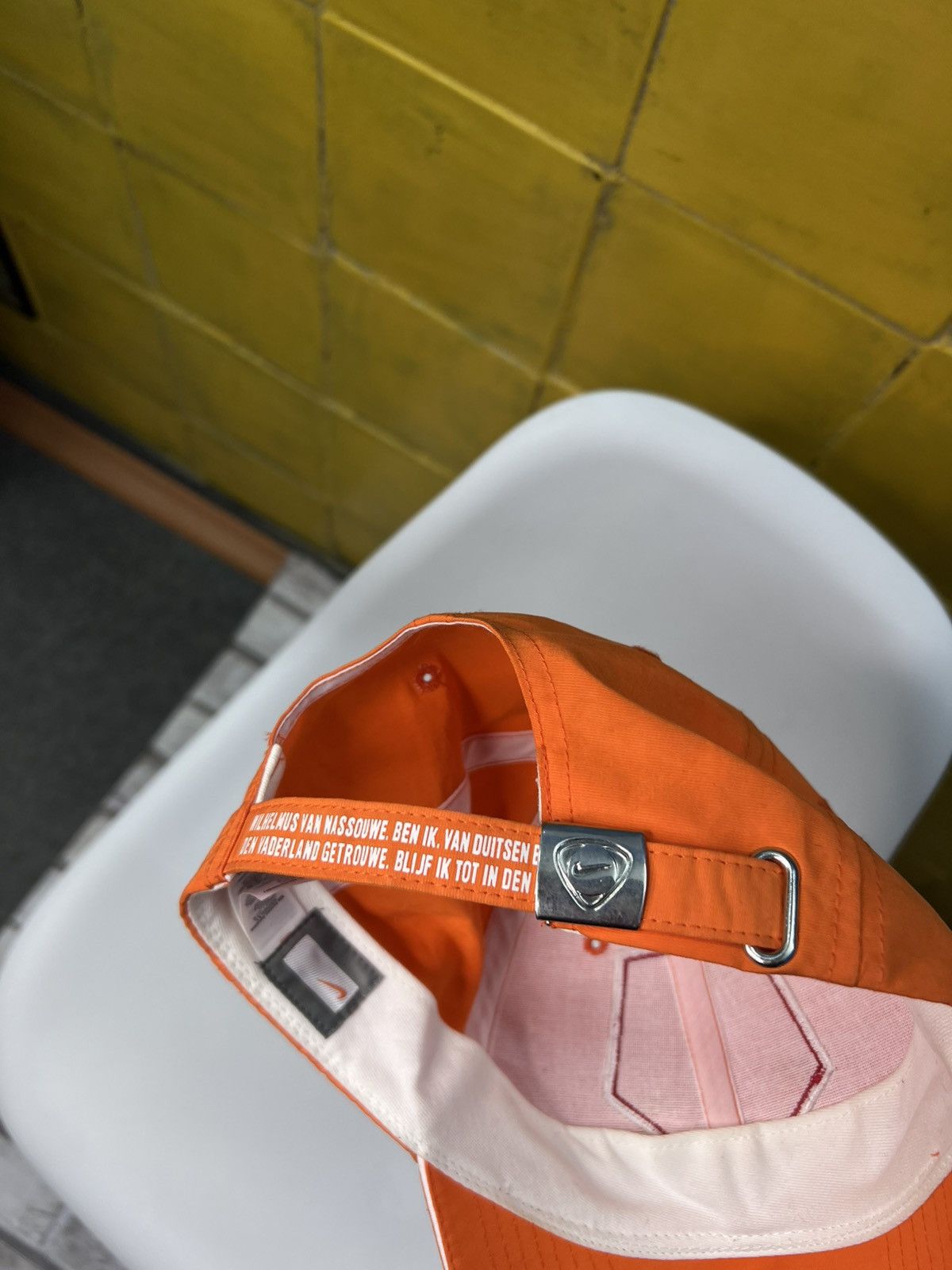 Nike × Vintage Vintage Netherlands Holland Nike Soccer cap orange Size ONE SIZE - 4 Thumbnail