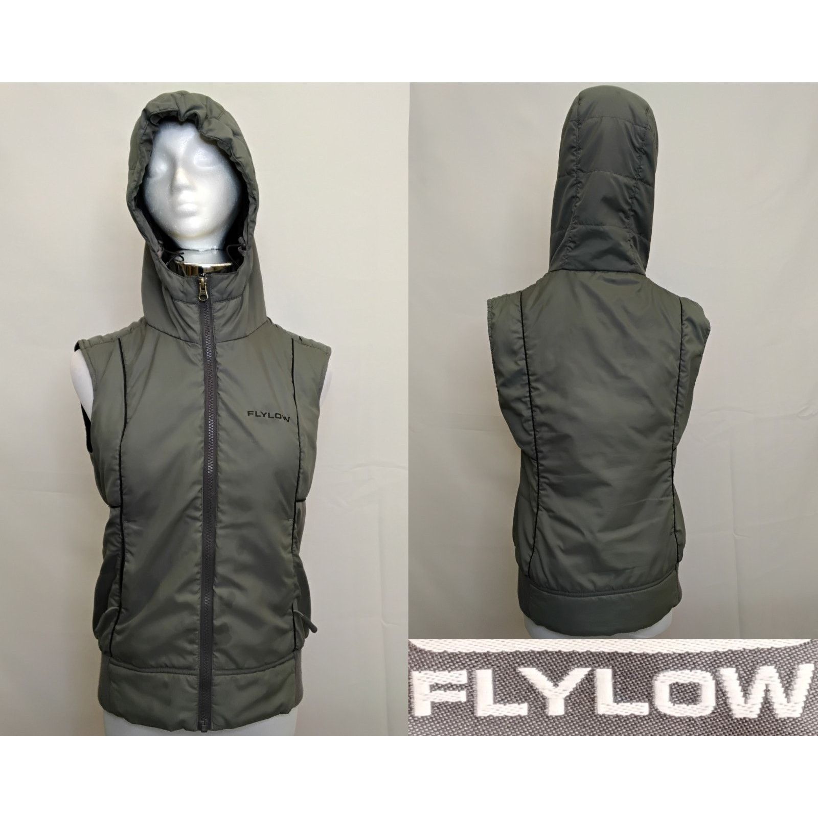 Flylow Flylow Smuggler Hooded Vest Women's S Gray Full Zip #Z5150 Size S / US 4 / IT 40 - 1 Thumbnail