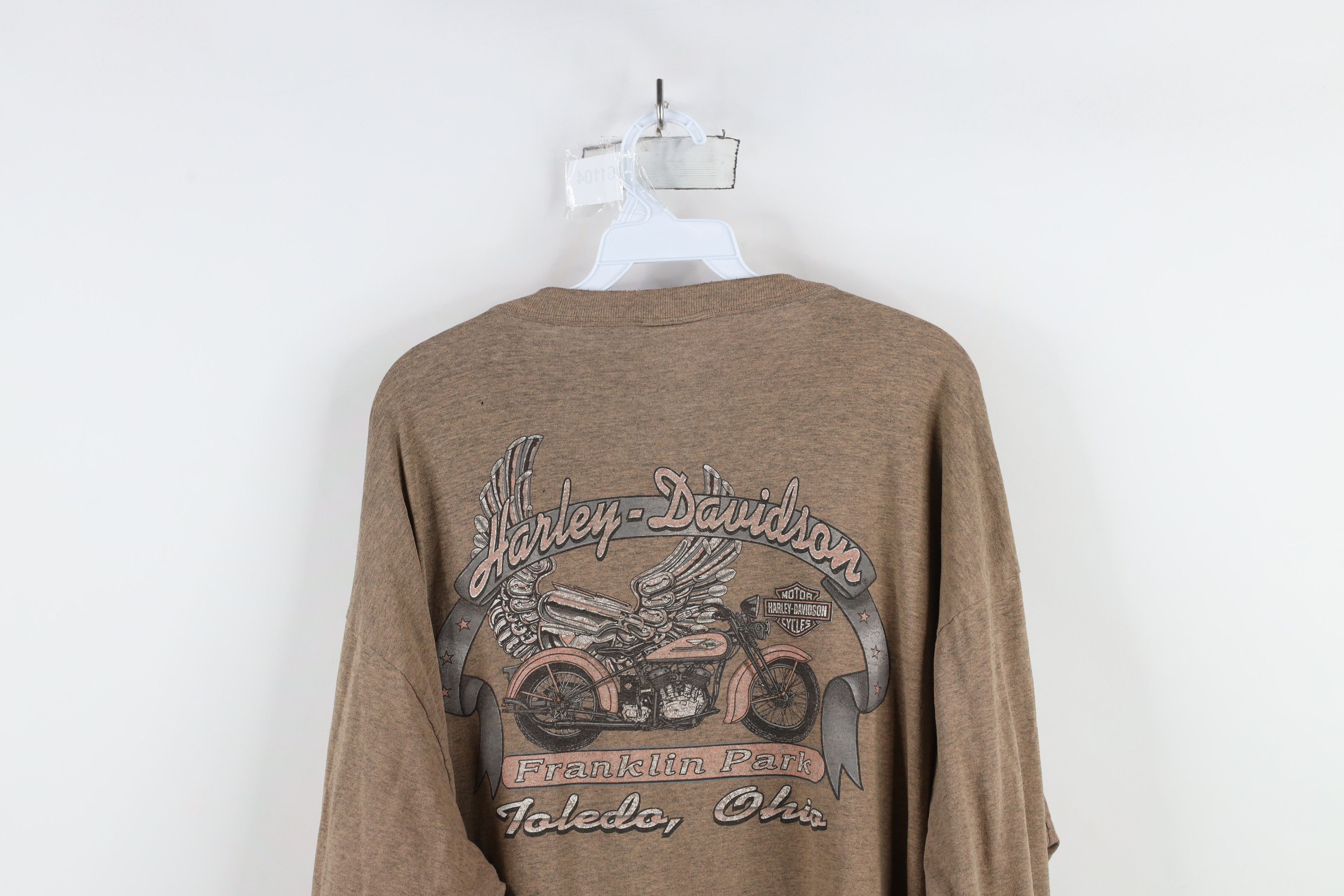 Harley Davidson × Vintage Vintage 90s Harley Davidson Spell Long Sleeve T-Shirt USA Size US XXL / EU 58 / 5 - 13 Thumbnail