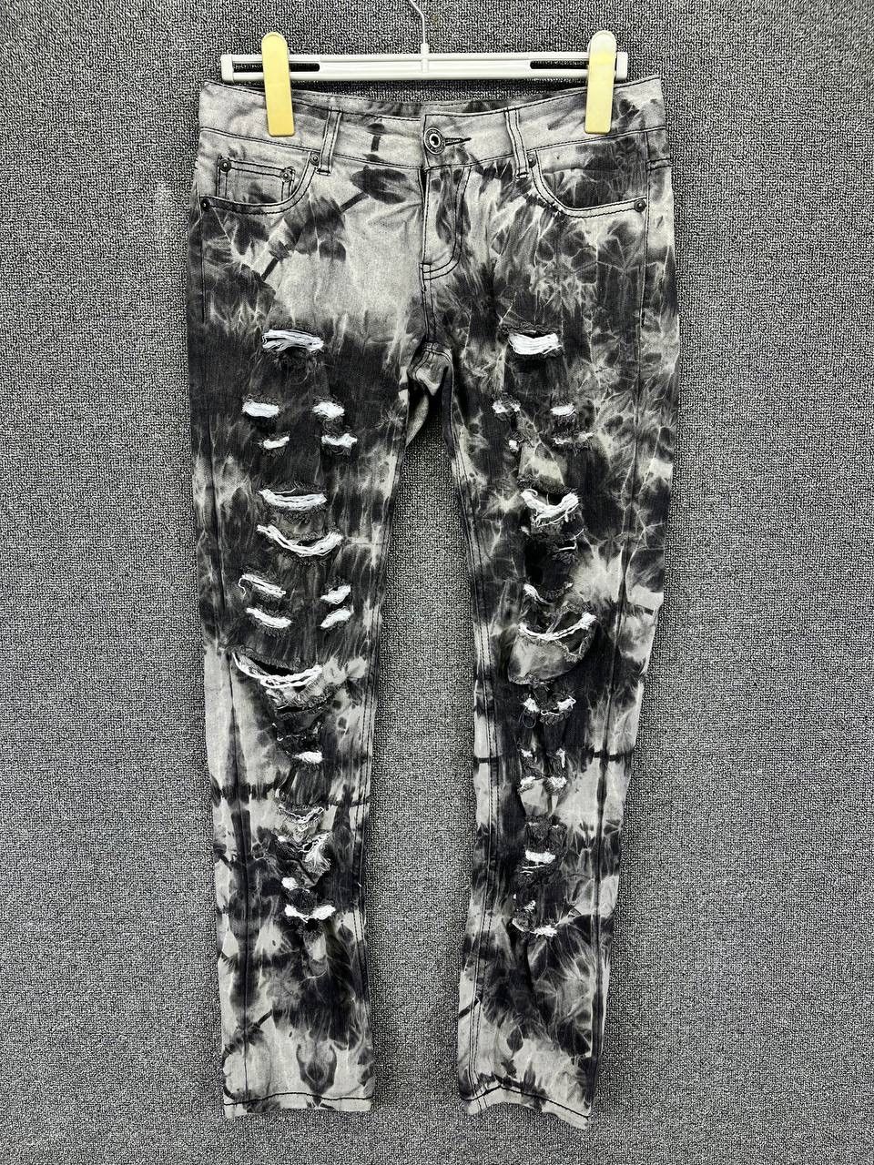 Vintage Work Japanese Rare Tie Dye Punk Pants