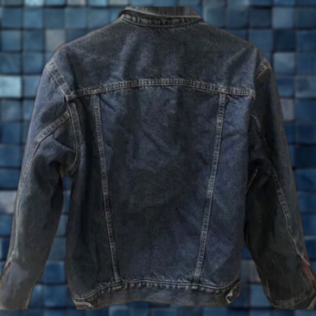 Vintage Levi Strauss Signature Jacket Women Small Blue Denim ButtonUp Jean Size 28" / US 6 / IT 42 - 1 Thumbnail