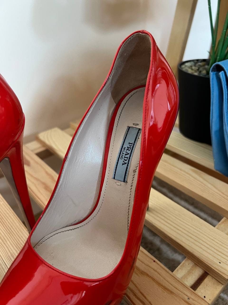 Prada Women High Heels Prada Red Size 37,5 Leather Size US 7.5 / IT 37.5 - 8 Thumbnail
