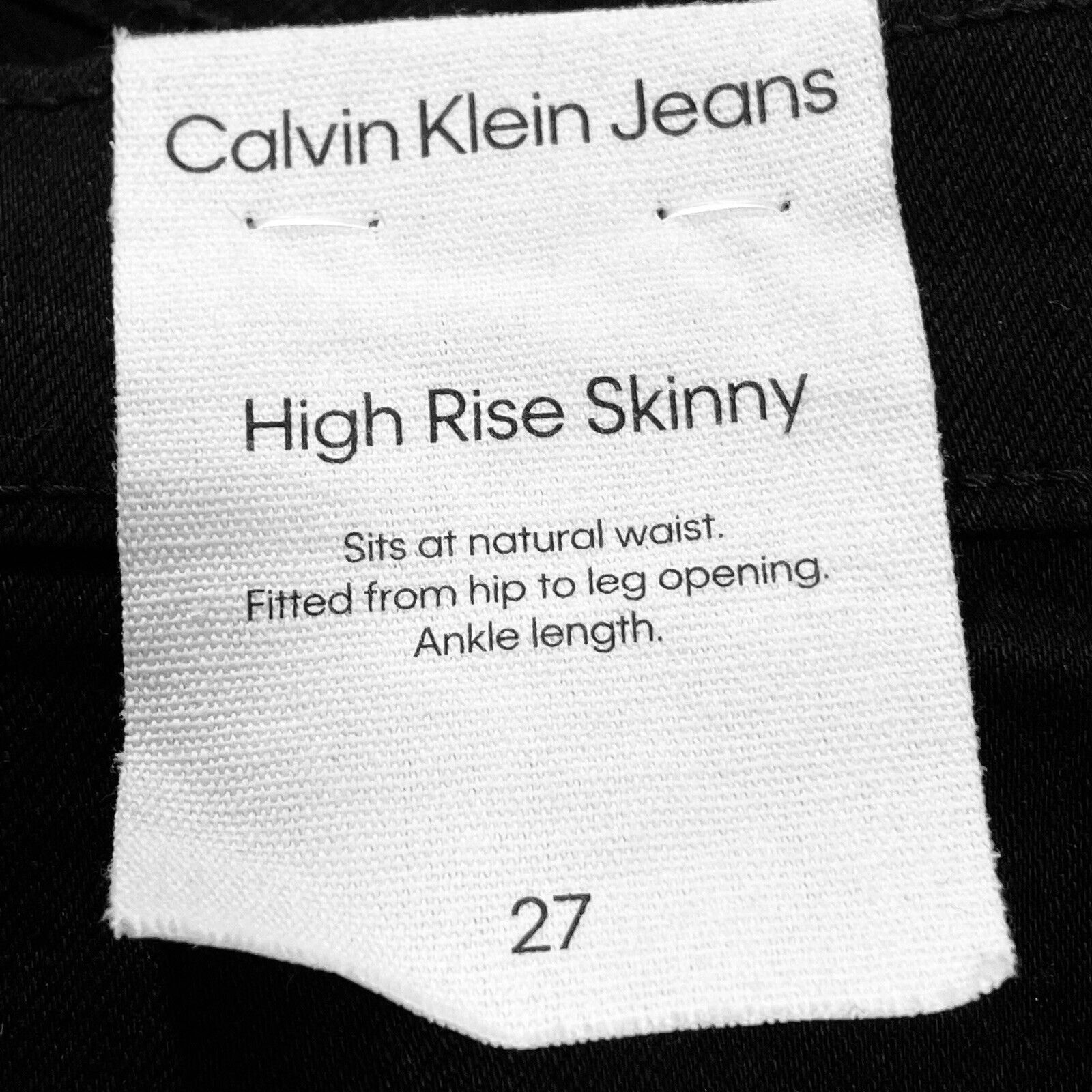Calvin Klein Calvin Klein Women's High Rise Skinny Fitted Leg Jeans Size Size 27" / US 4 / IT 40 - 7 Thumbnail