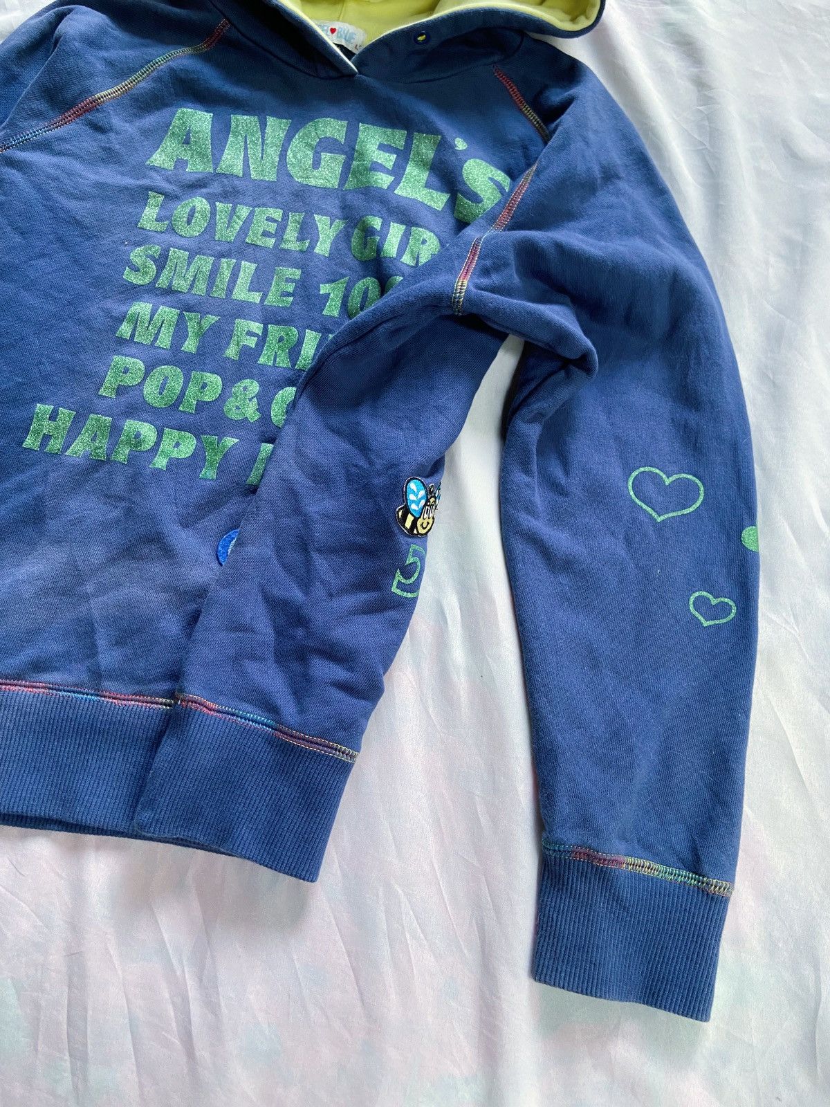 Angel Blue ANGELS LOVELY GIRL SMILE 100% HOODIE Size US S / EU 44-46 / 1 - 4 Thumbnail