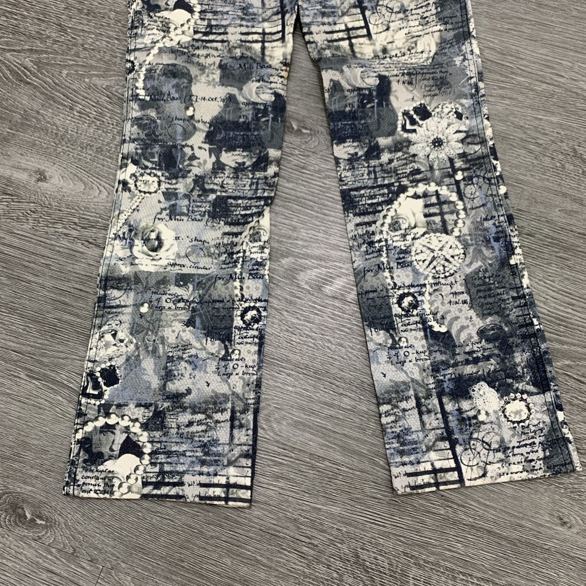 20471120 🇯🇵Ba-tsu Printed Punk Style Pant🇯🇵 Size US 26 / EU 42 - 6 Thumbnail