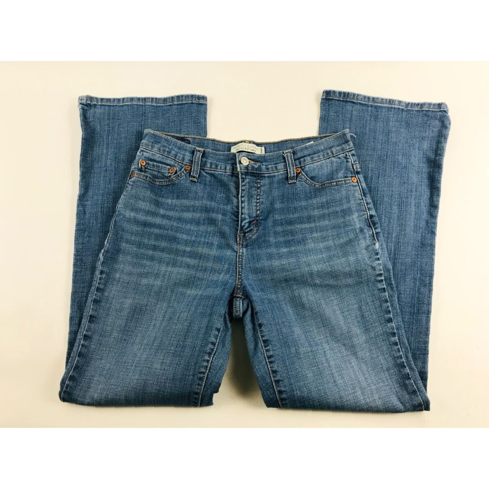 Levi's Levi's Jeans Women's 10 Medium Blue Denim Bootcut Slimming 521 Regular Inseam 31" Pants Size 32" / US 10 / IT 46 - 2 Thumbnail