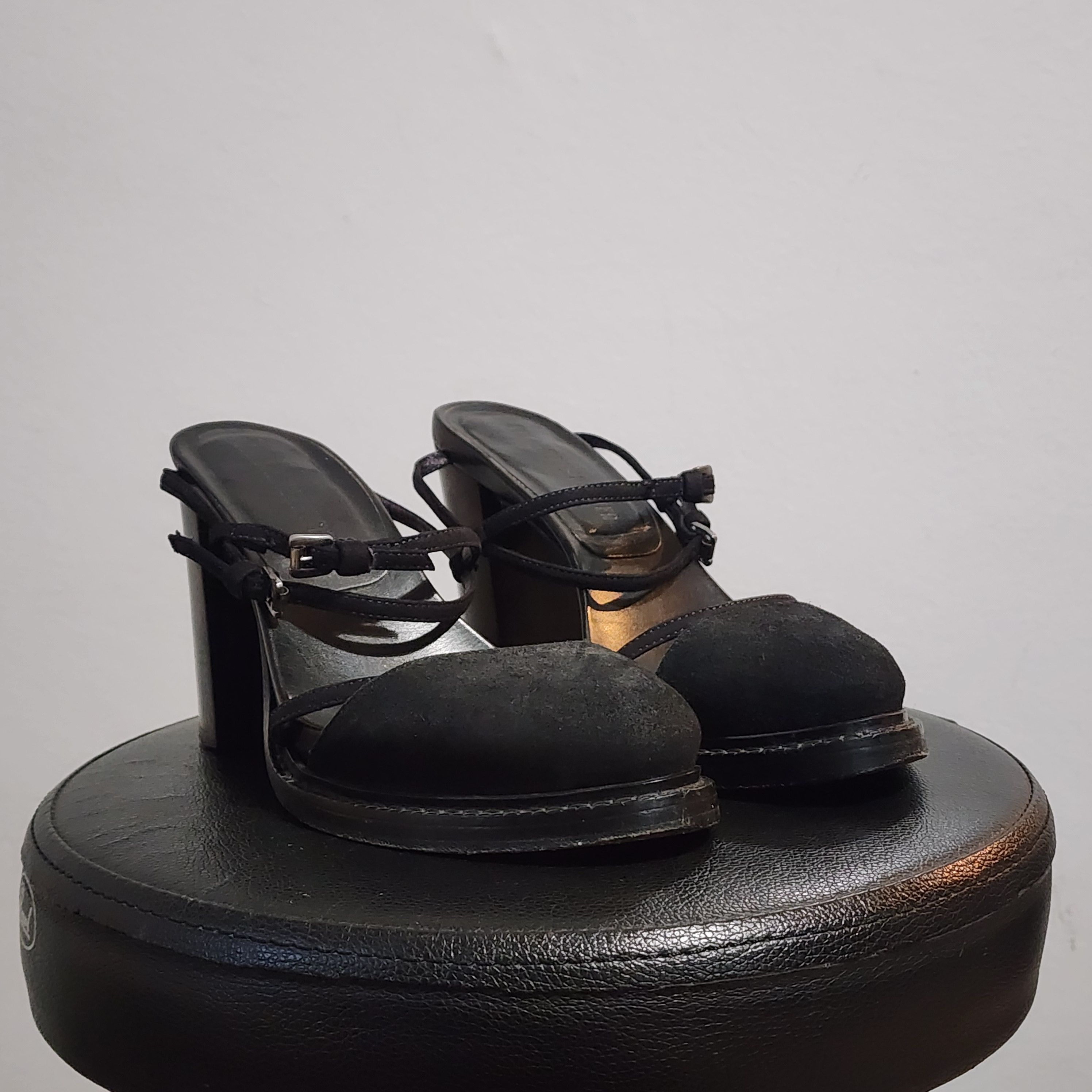 Ann Demeulemeester Heeled leather sandals Size US 6 / IT 36 - 2 Thumbnail