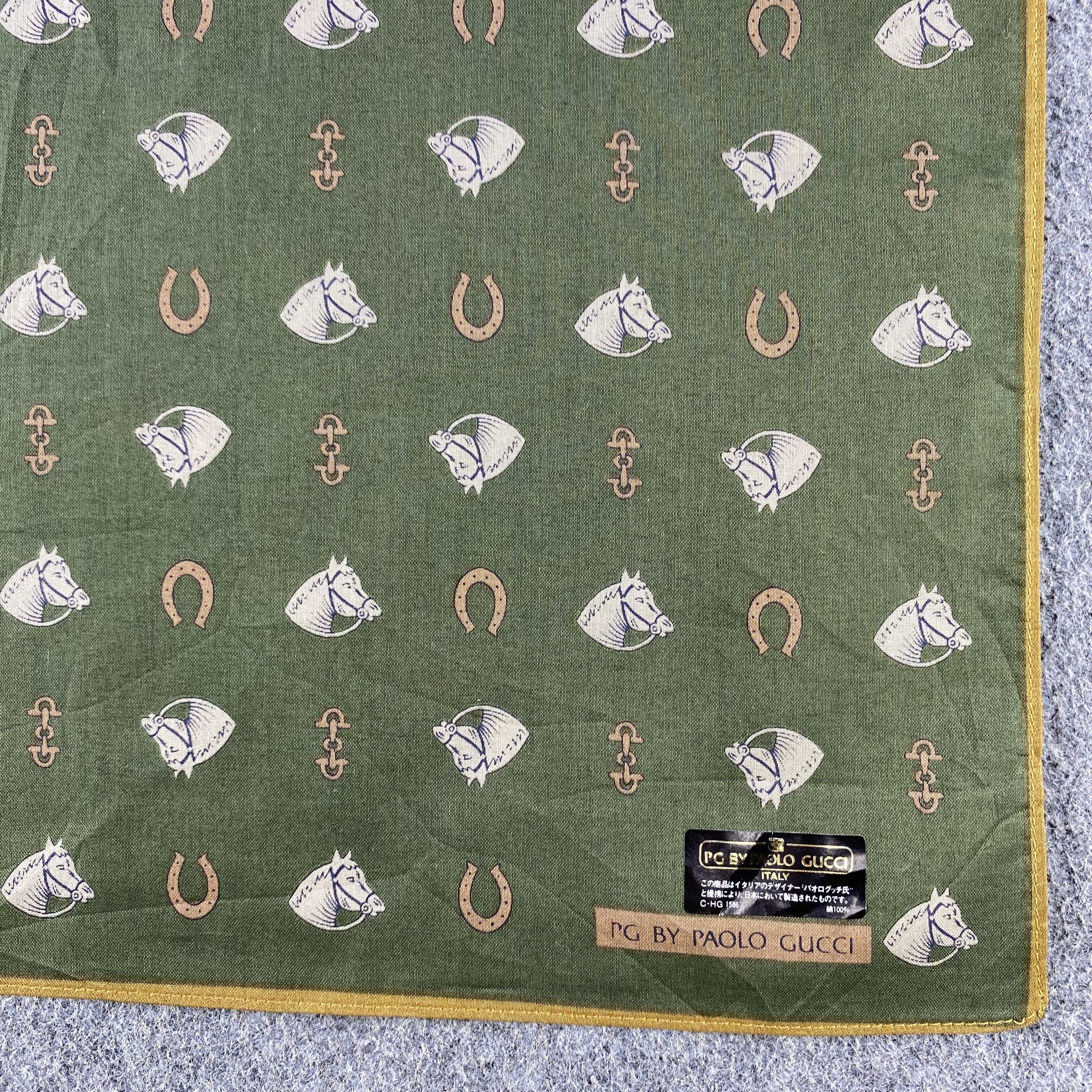 Paolo Gucci × Vintage Paolo Gucci Handkerchief/Neckerchief/Bandana HC750 Size ONE SIZE - 3 Thumbnail