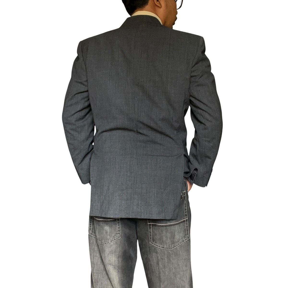Gianni Valentino 🇮🇹 Gianni Valentino Italy Blazer Dark Gray Size US M / EU 48-50 / 2 - 3 Thumbnail