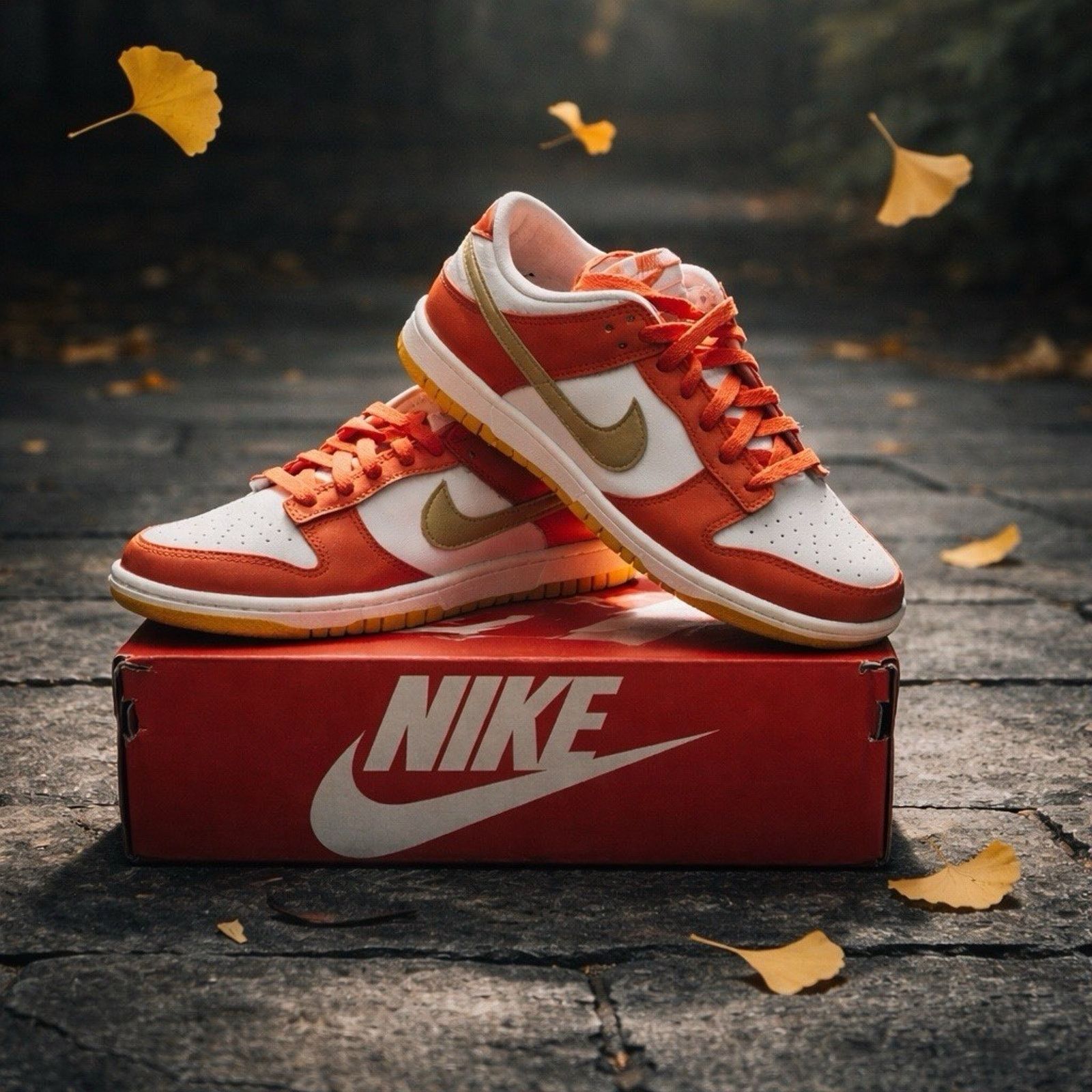 Nike Nike Dunk Low Orange University Gold Size 7.5W/6M Size US 7.5 / IT 37.5 - 1 Thumbnail