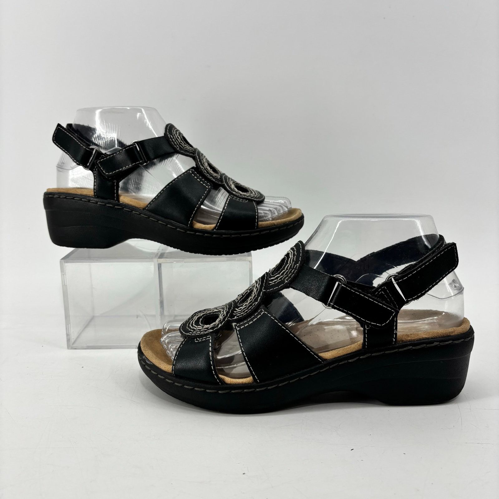 Clarks Clarks Merliah Derby Women's Size 6.5 Sandals Comfort Black Size US 6.5 / IT 36.5 - 8 Thumbnail