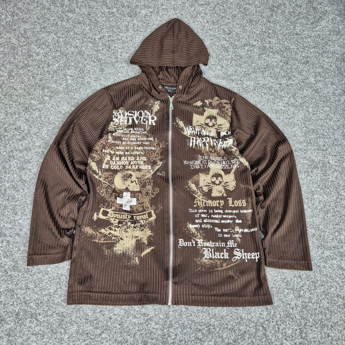 Japanese Brand Beaumere y2k gothic nylon zip hoodie jacket Size US L / EU 52-54 / 3 - 2 Thumbnail