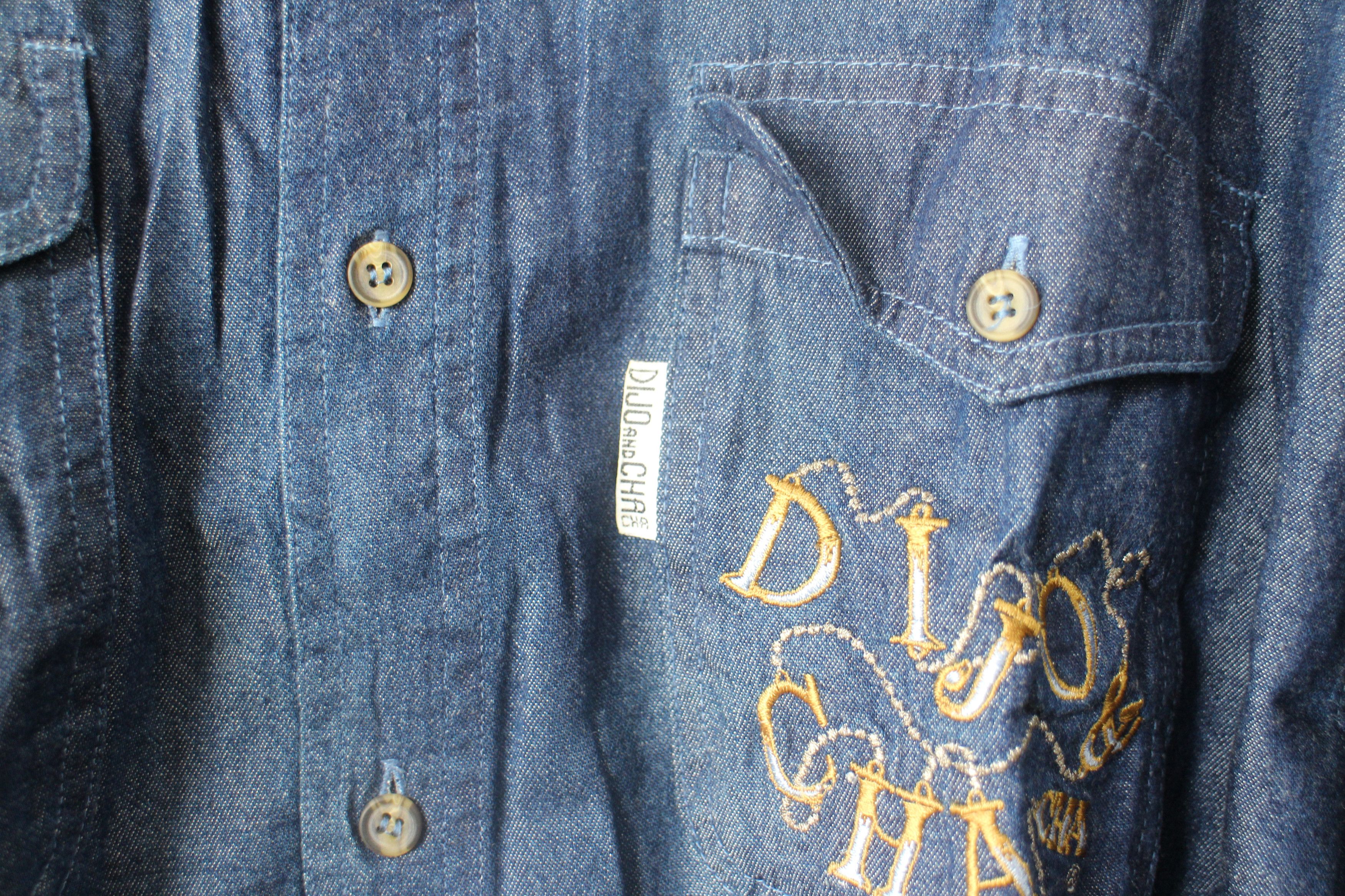 Rap Tees Men Denim Blue Denim Shirt Size L Size US L / EU 52-54 / 3 - 3 Thumbnail