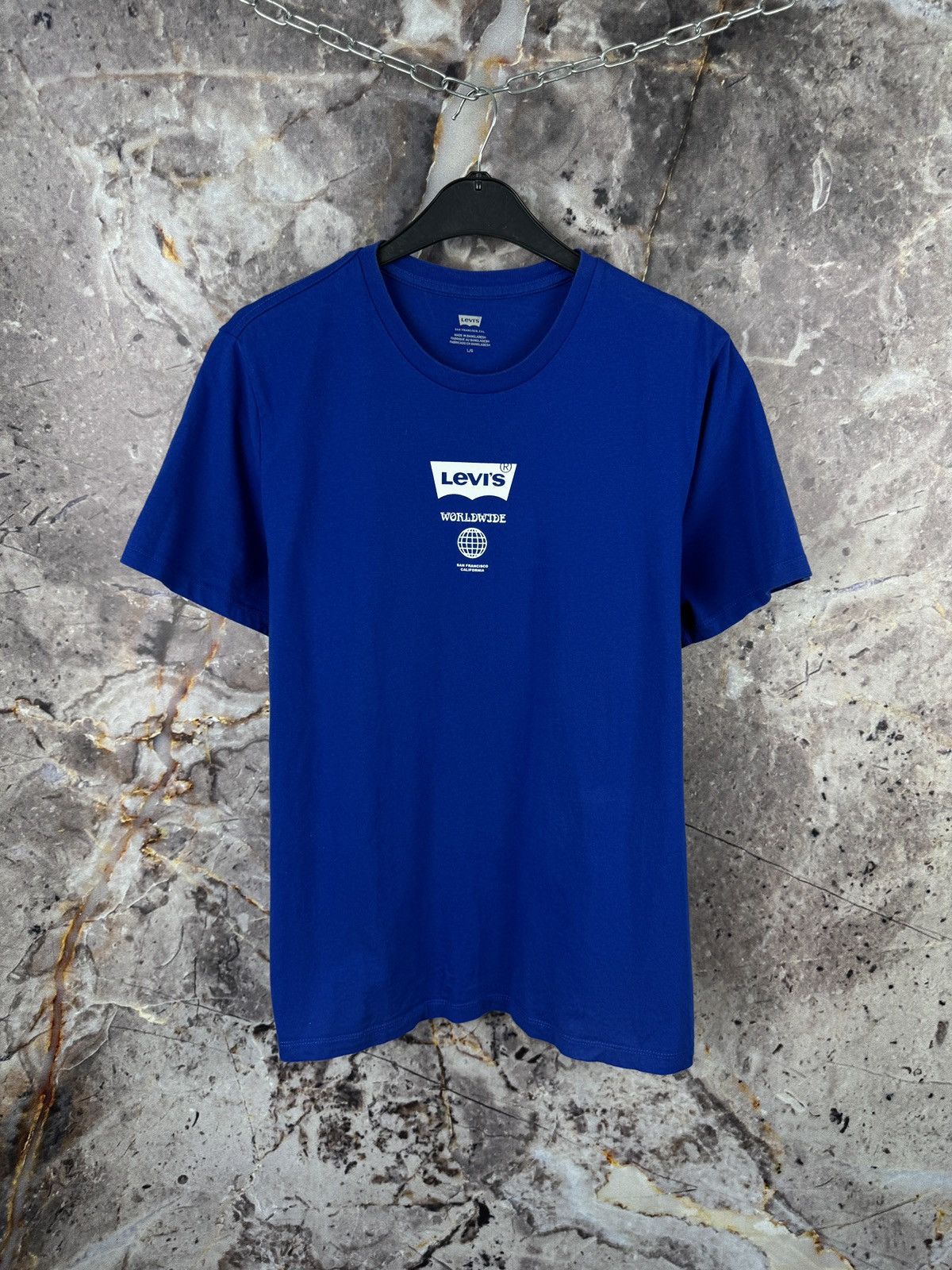 Levi's Men’s Levi’s Worldwide T-Shirt Blue Streetwear Size Large Size US L / EU 52-54 / 3 - 1 Thumbnail