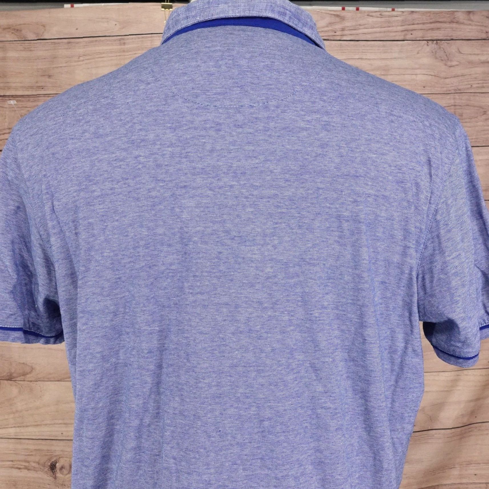 Ted Baker Ted Baker Polo Shirt Mens 2XL Blue Heather Contrast Collar Chest Pocket London Polo Shirt Mens 2XL Blue Heather Contrast Collar Chest Pocket London Size US XXL / EU 58 / 5 - 6 Thumbnail