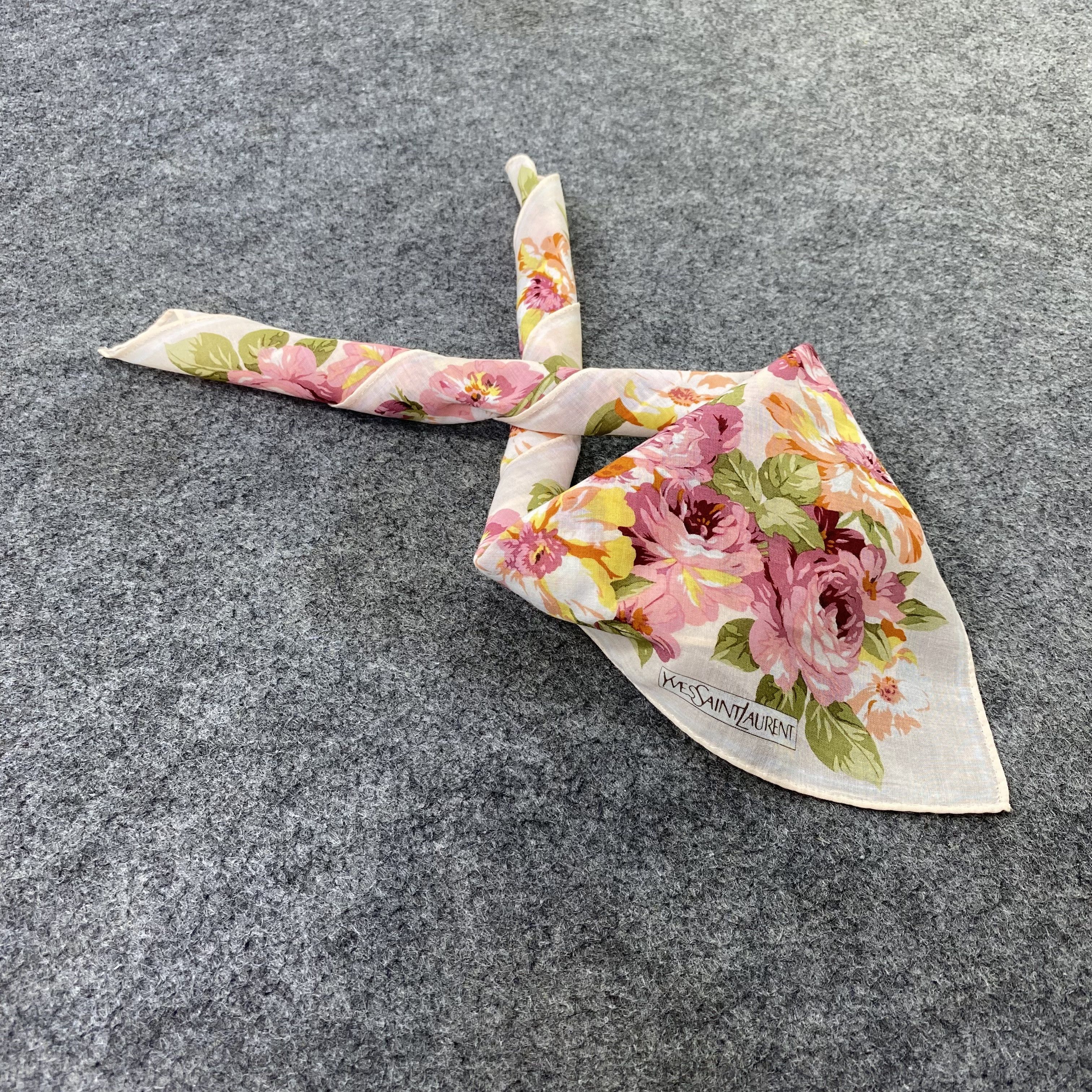 Yves Saint Laurent Handkerchief Neckerchief Bandana-B1939