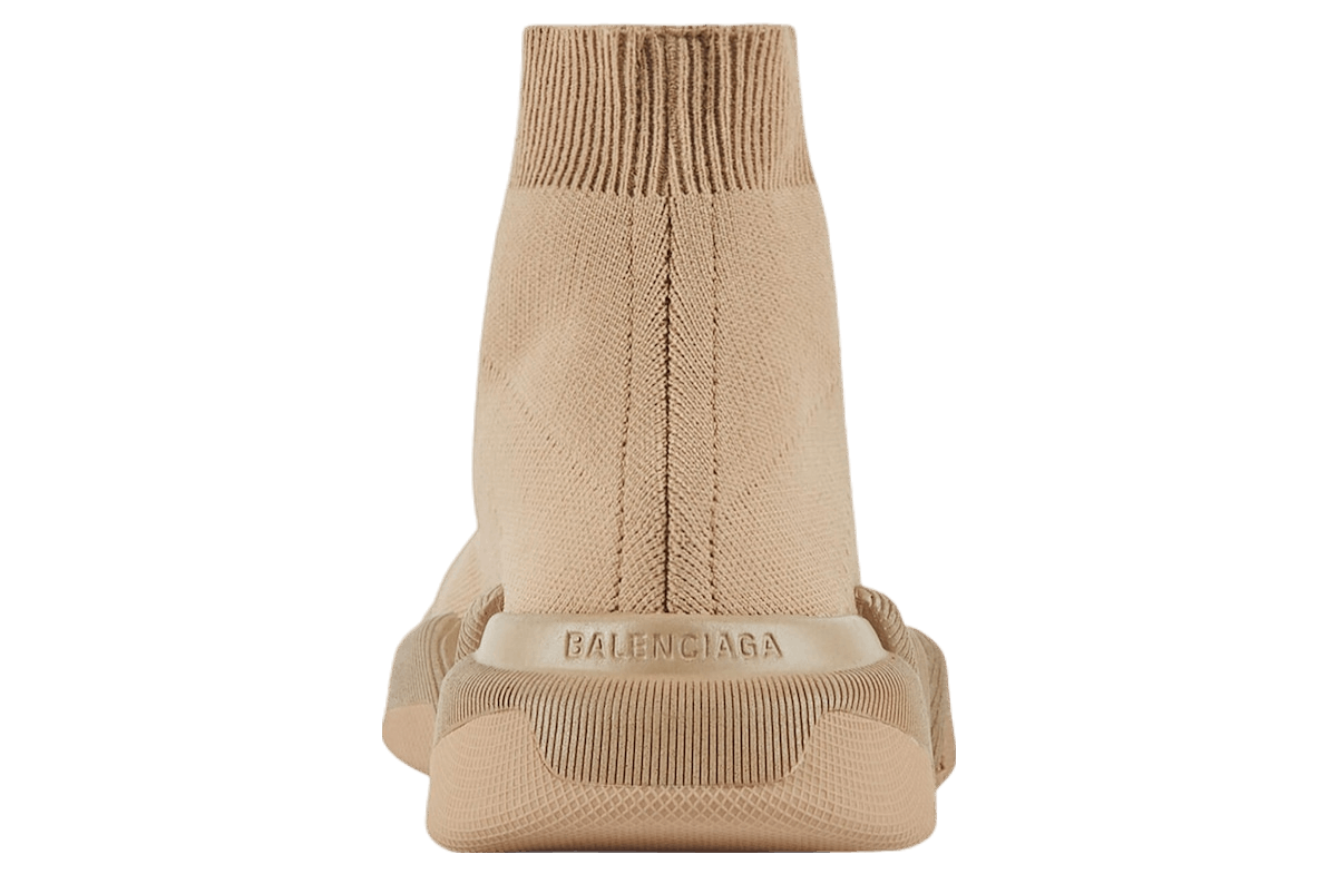 Balenciaga o1bcso1str0526 Speed 2.0 Recycled Knit Sneakers in Beige Size US 10 / IT 40 - 3 Thumbnail