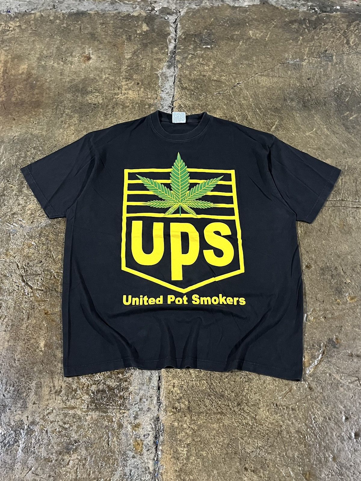 Vintage 90s Travis Scott United Pot Smokers UPS tee | Grailed
