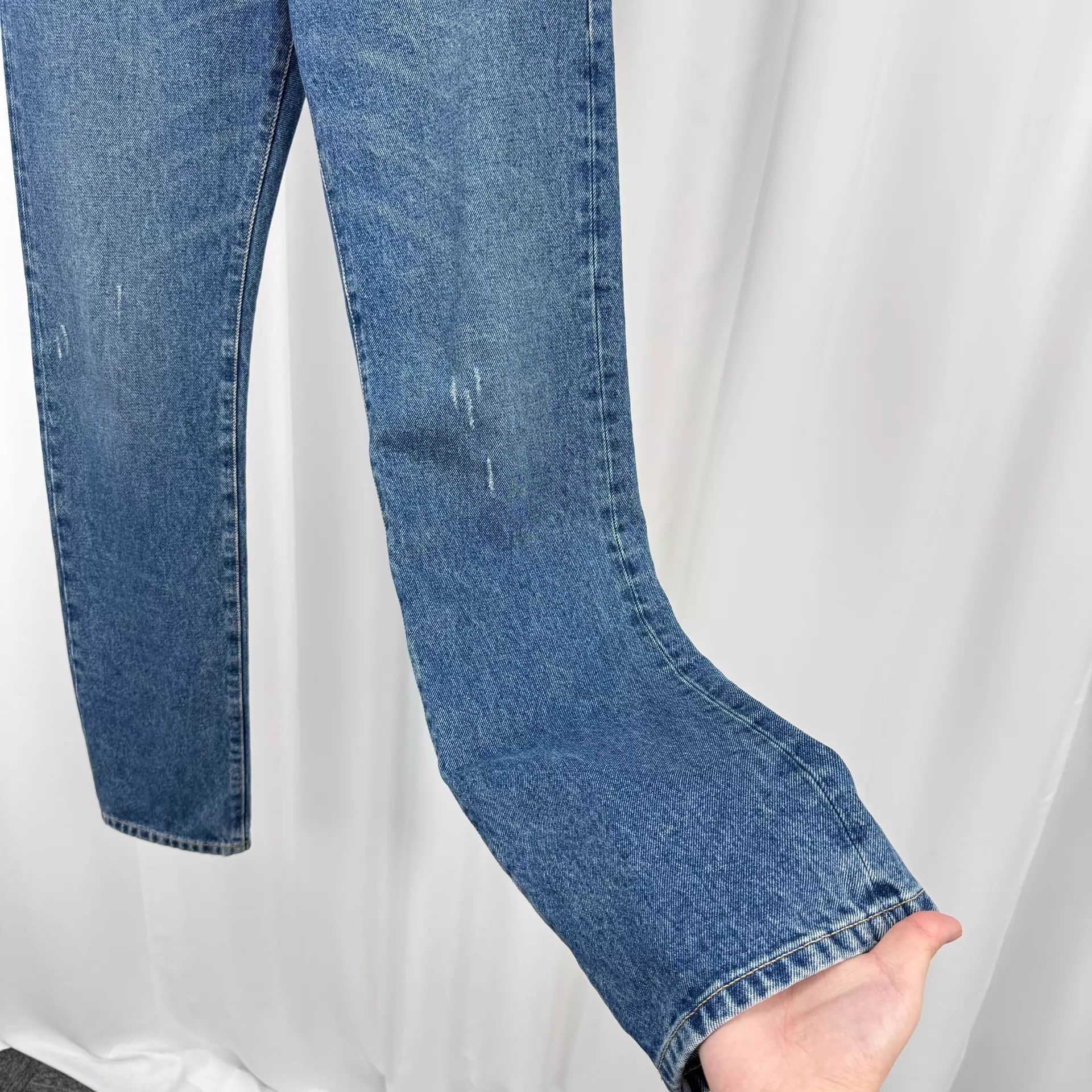 Dior Dior 24ss Leather Patch Washed Jeans W29 99 New Size 29" - 4 Thumbnail