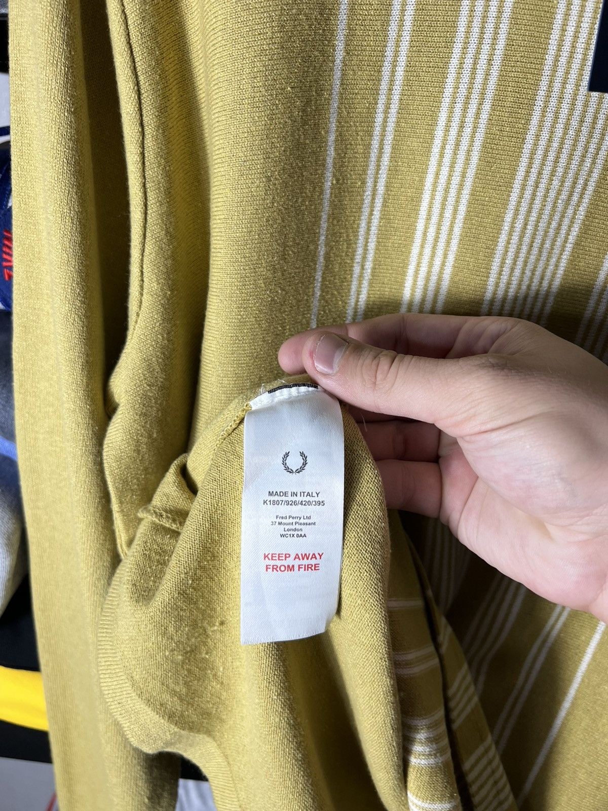 Fred Perry 🟡 Fred Perry Reissues Stripe Roll Neck Sweater 1964 Gold 🧶 Size US L / EU 52-54 / 3 - 13 Thumbnail