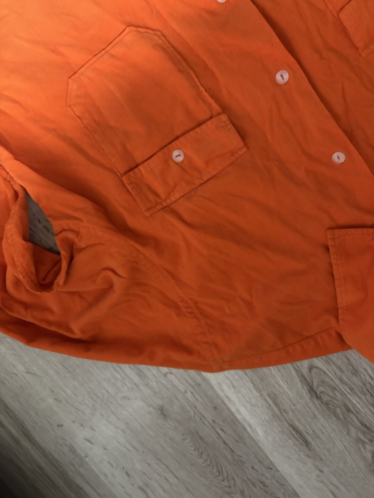 Universal Works Universal Works Mens in Worker Shirt Orange Super Fine Cord Size US XL / EU 56 / 4 - 8 Thumbnail