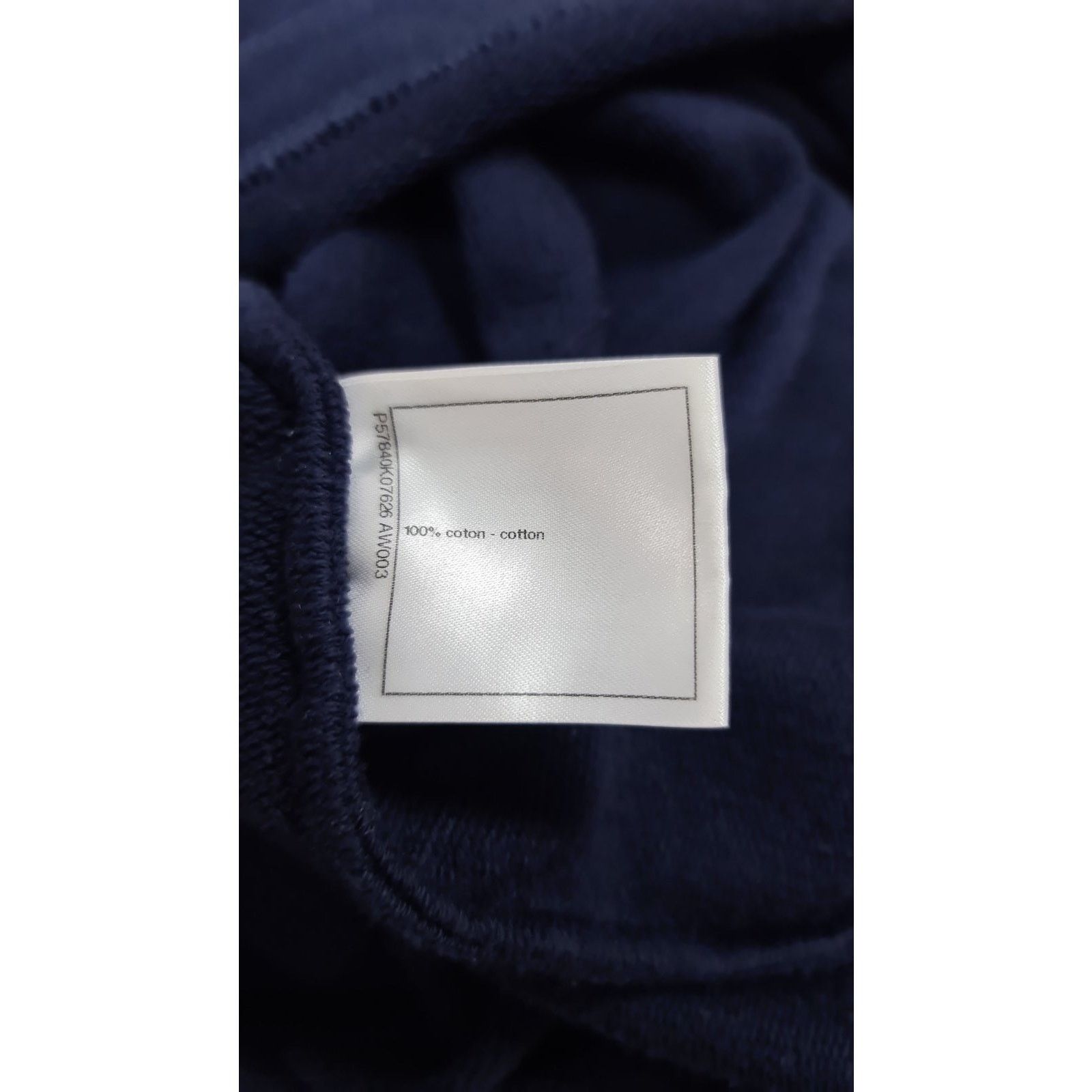 Chanel Chanel Navy Blue Grecian CC Print Cotton T-Shirt Sz.S Size S / US 4 / IT 40 - 7 Thumbnail