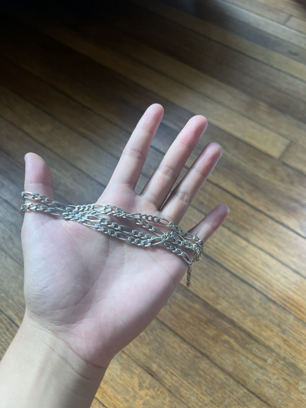 Other Italian 925 sterling silver figaro chain necklace Size ONE SIZE - 1 Thumbnail