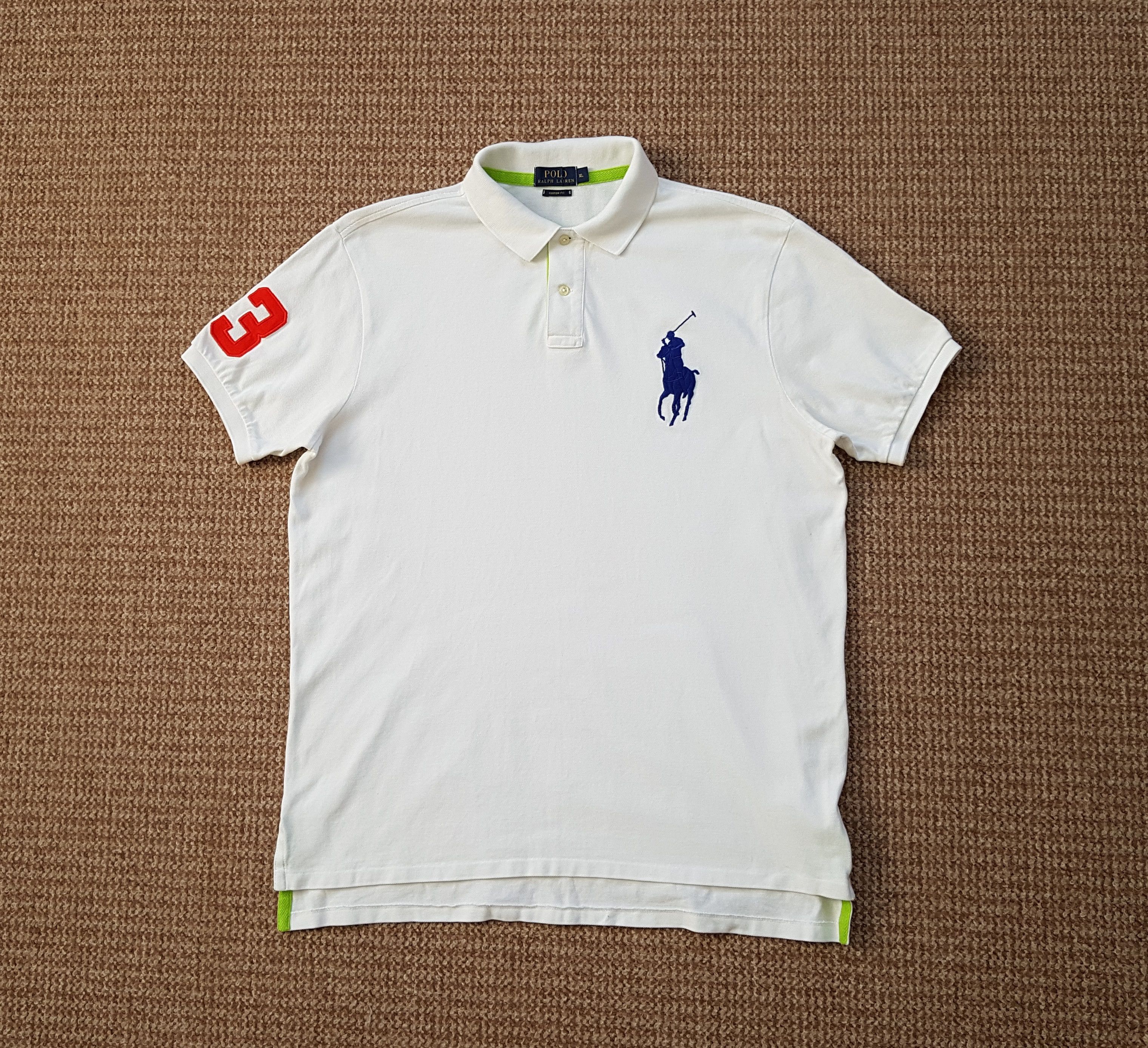 Polo Ralph Lauren Polo Ralph Lauren #3 Custom Fit Shirt Big Logo Size US XL / EU 56 / 4 - 1 Thumbnail