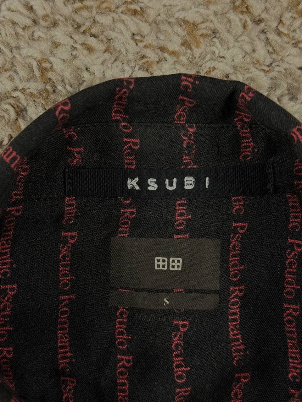 Ksubi Ksubi Button Up All Over Logo Striped Short Sleeve Shirt Size US S / EU 44-46 / 1 - 8 Thumbnail