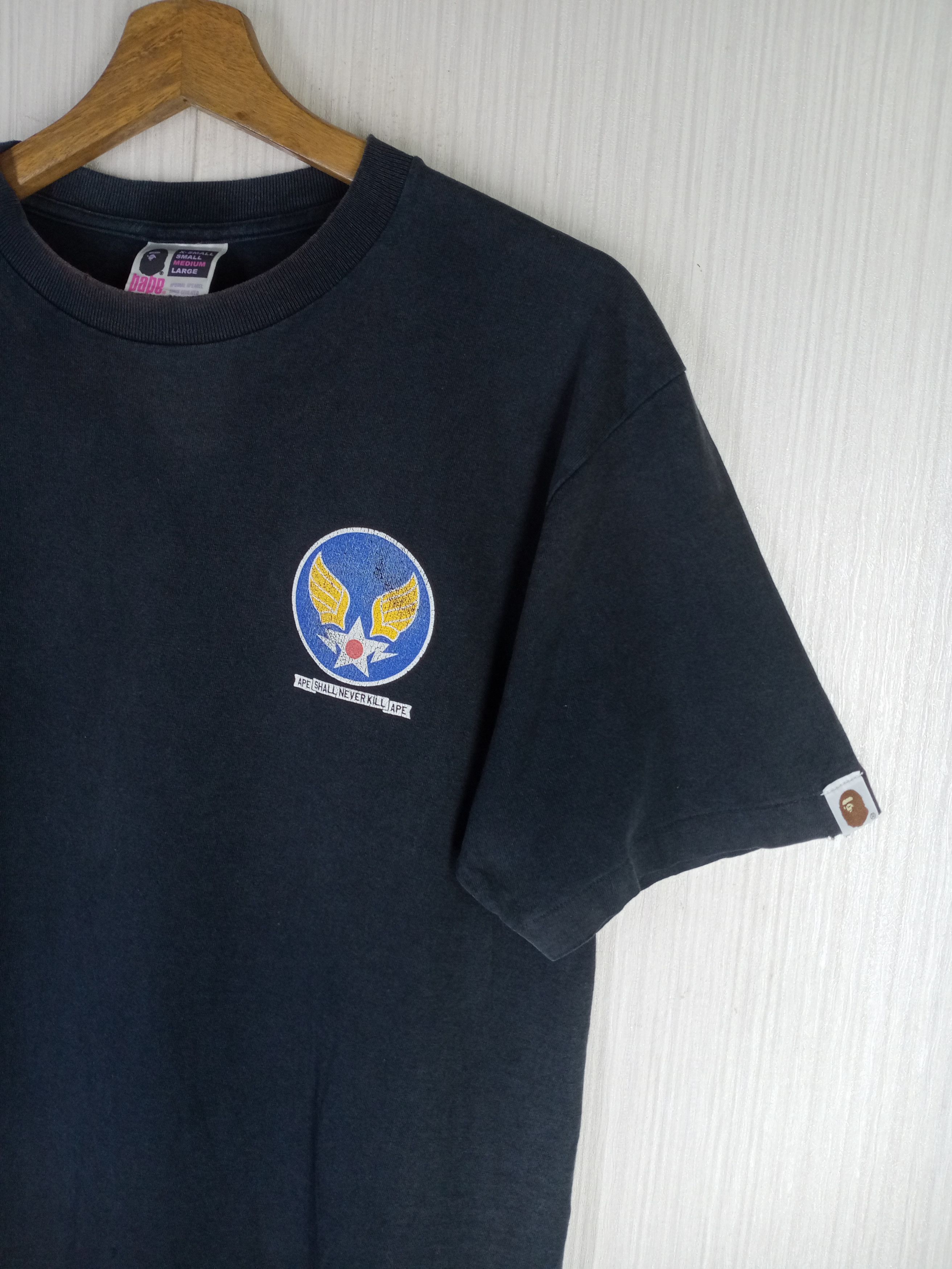 Bape Rare Vintage BAPE SHALL NEVER KILL Distressed Tshirt Size US M / EU 48-50 / 2 - 4 Thumbnail
