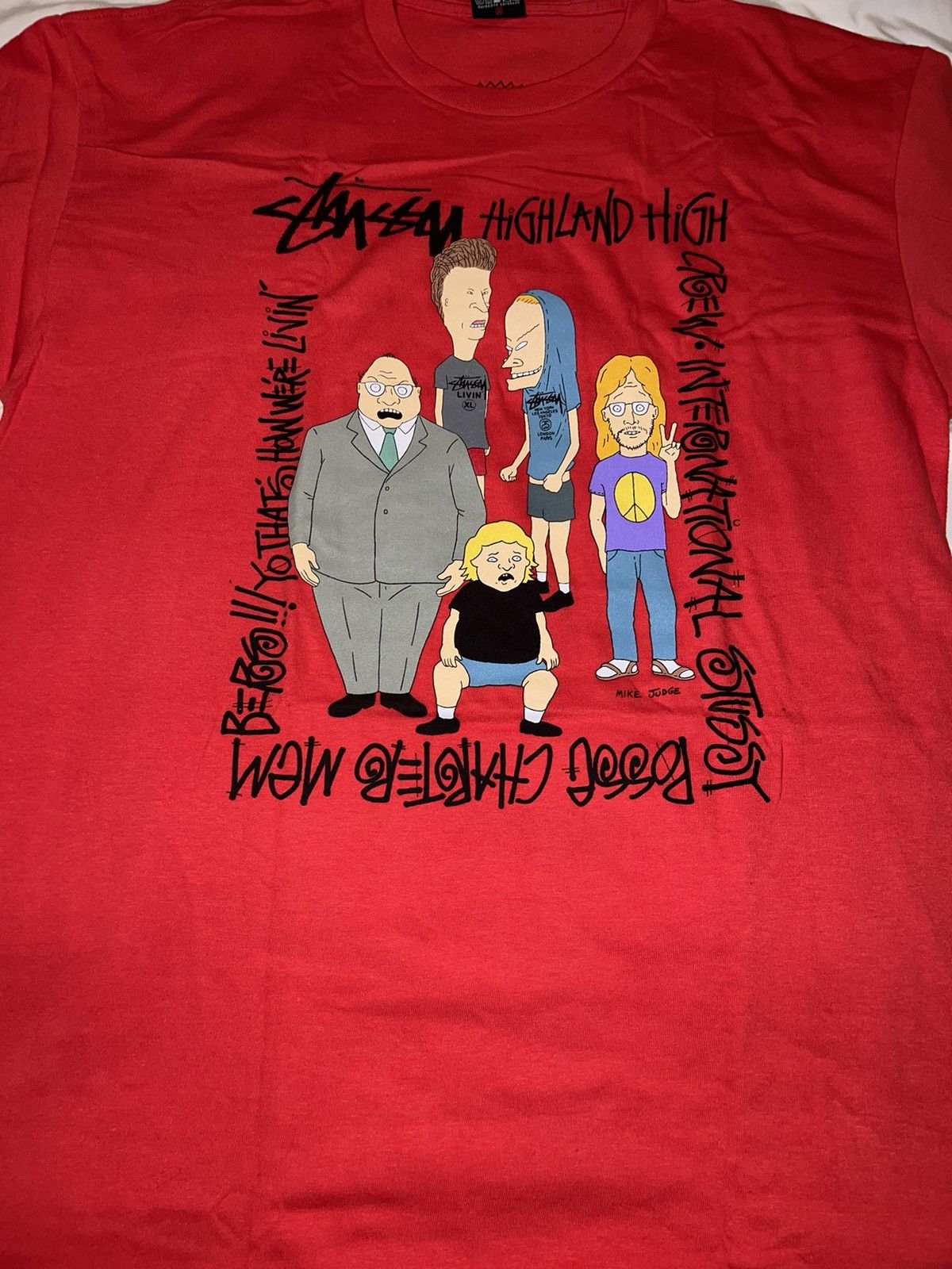 【極美品】Stüssy×Beavis and Butt-Head×MTV Buy Stussy Mtv Beavis And Butthead Knowledge Sucks Tee
