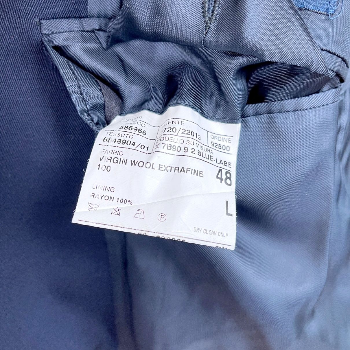 Polo Ralph Lauren POLO Ralph Lauren Vintage Italy Twill Sport Coat Blue 48L Size 48L - 9 Thumbnail