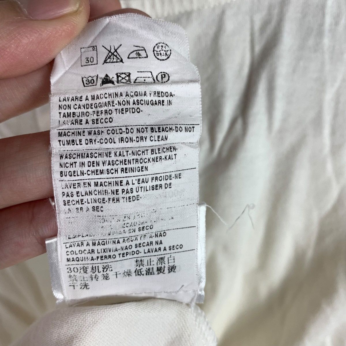 Moncler MONCLER v neck white ringer tee Size US M / EU 48-50 / 2 - 15 Thumbnail
