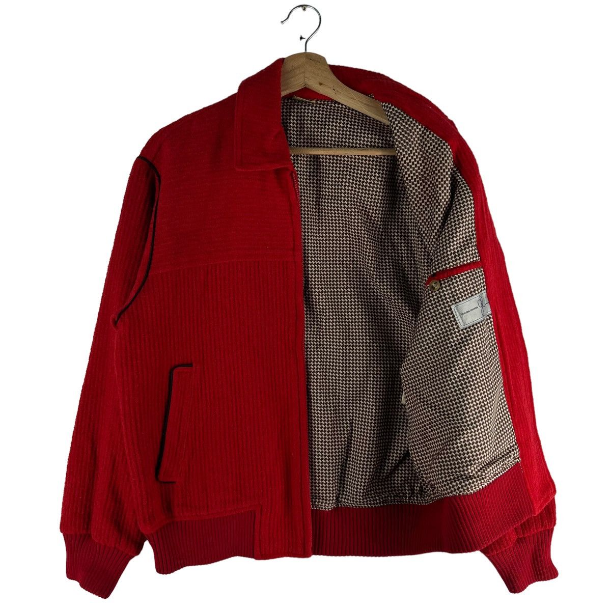 Japanese Brand 🔥VINTAGE BOMBER JACKET HIGH FASHION RICH RED Size US M / EU 48-50 / 2 - 7 Thumbnail