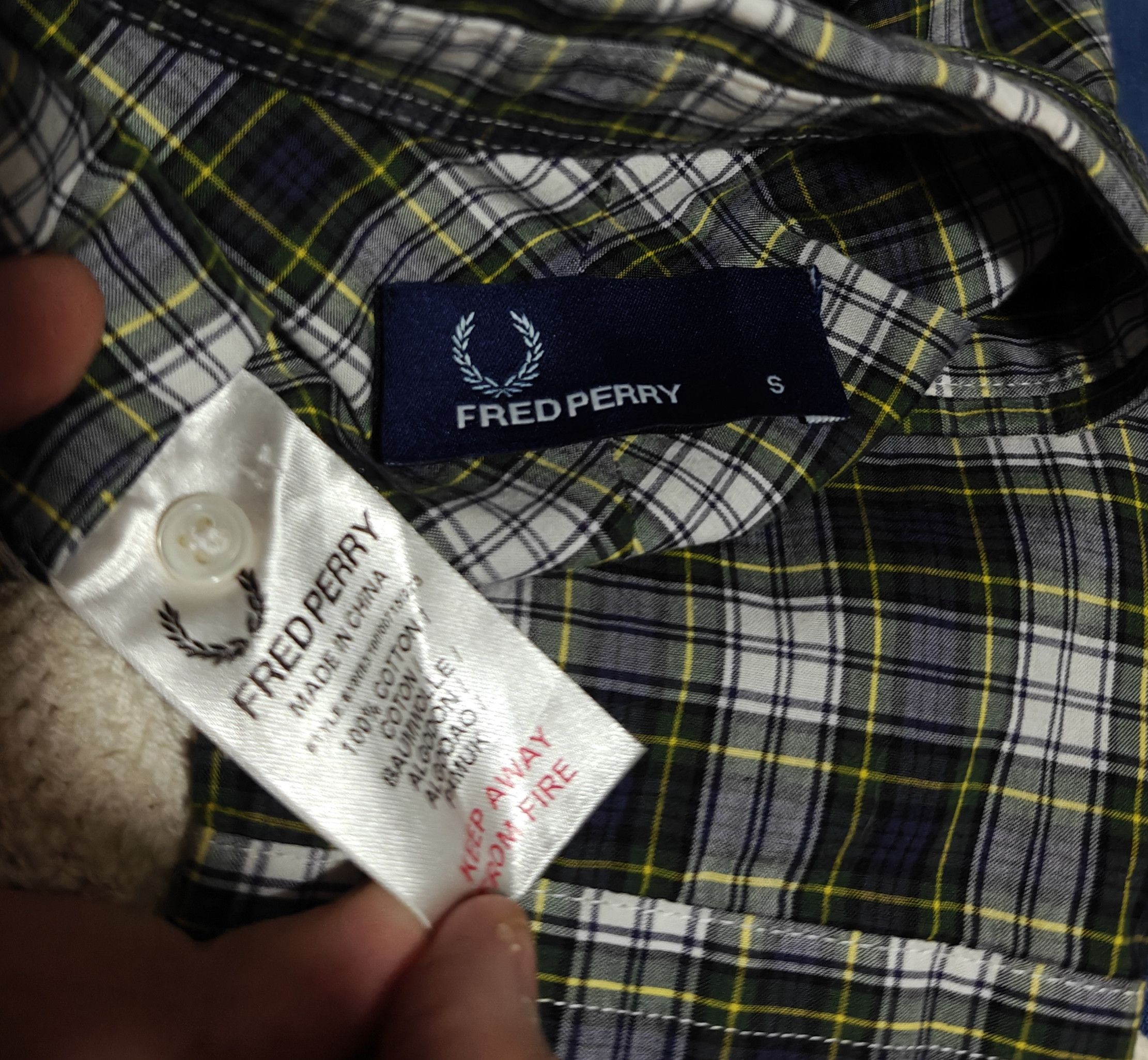 Fred Perry Fred Perry Check Shirt Collared size S Size US S / EU 44-46 / 1 - 9 Thumbnail